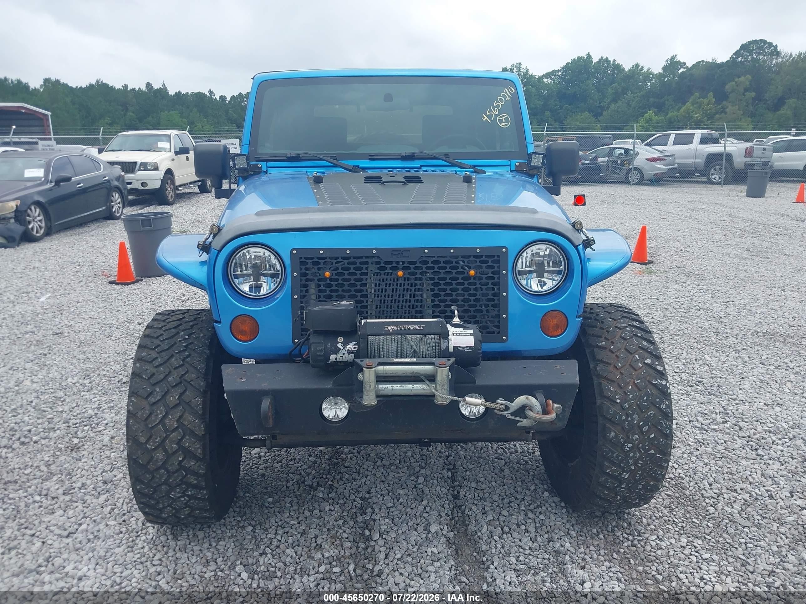 2010 Jeep Wrangler Sport Blue vin: 1J4AA2D15AL136991