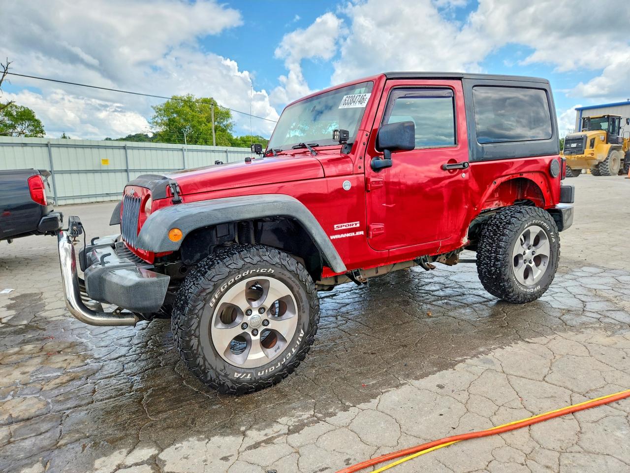 2011 Jeep Wrangler Sport Red vin: 1J4AA2D15BL620872