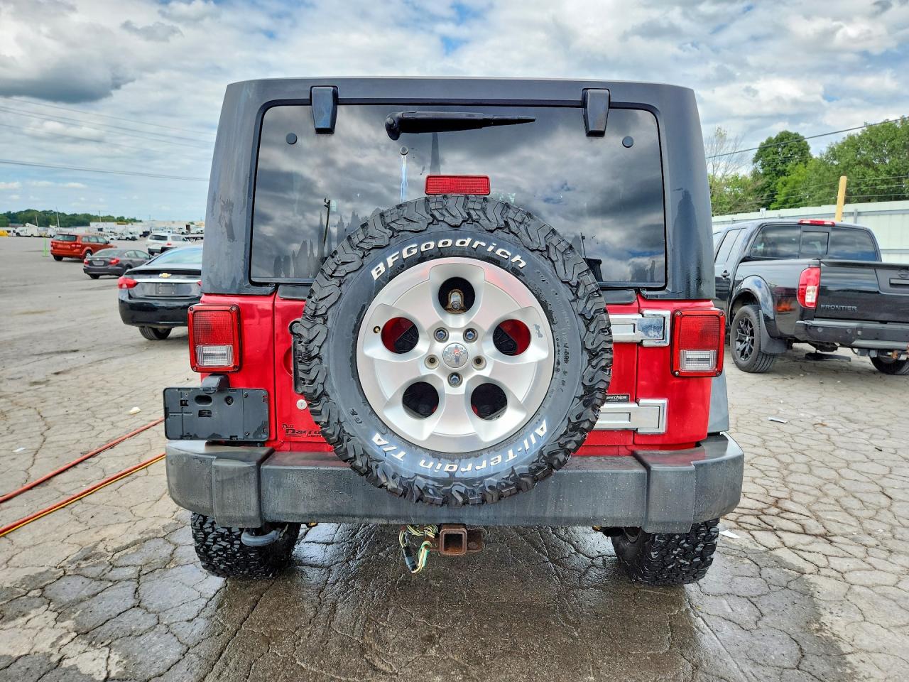 2011 Jeep Wrangler Sport Red vin: 1J4AA2D15BL620872