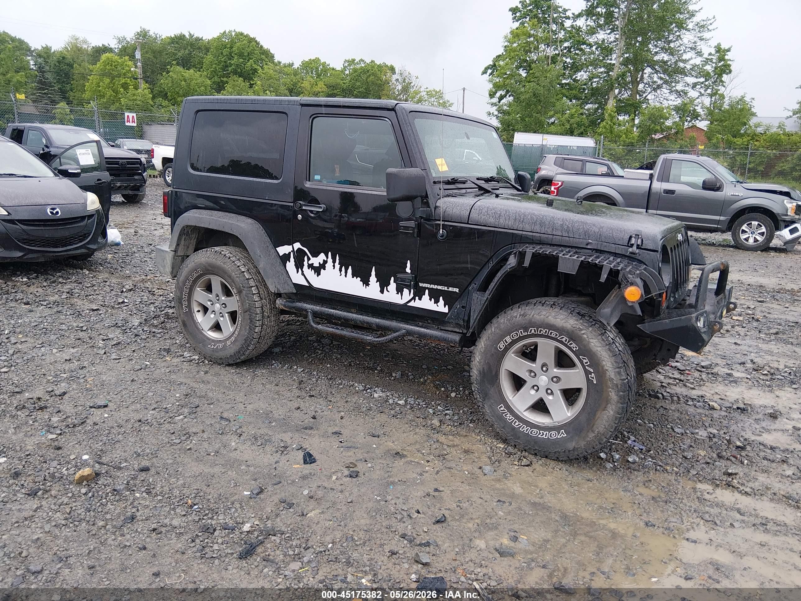 2010 Jeep Wrangler Sport Black vin: 1J4AA2D16AL173323