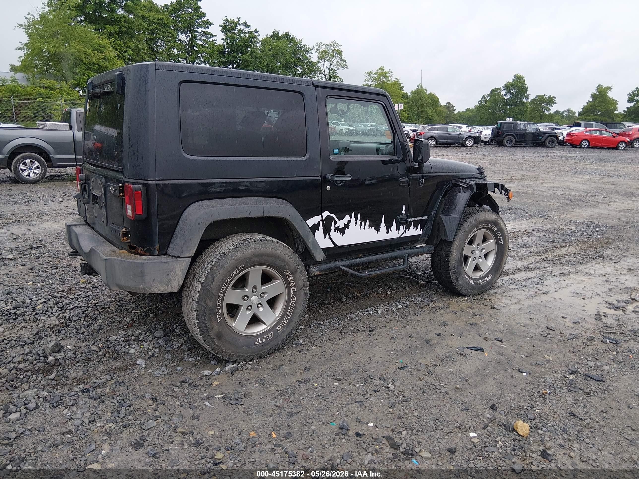 2010 Jeep Wrangler Sport Black vin: 1J4AA2D16AL173323