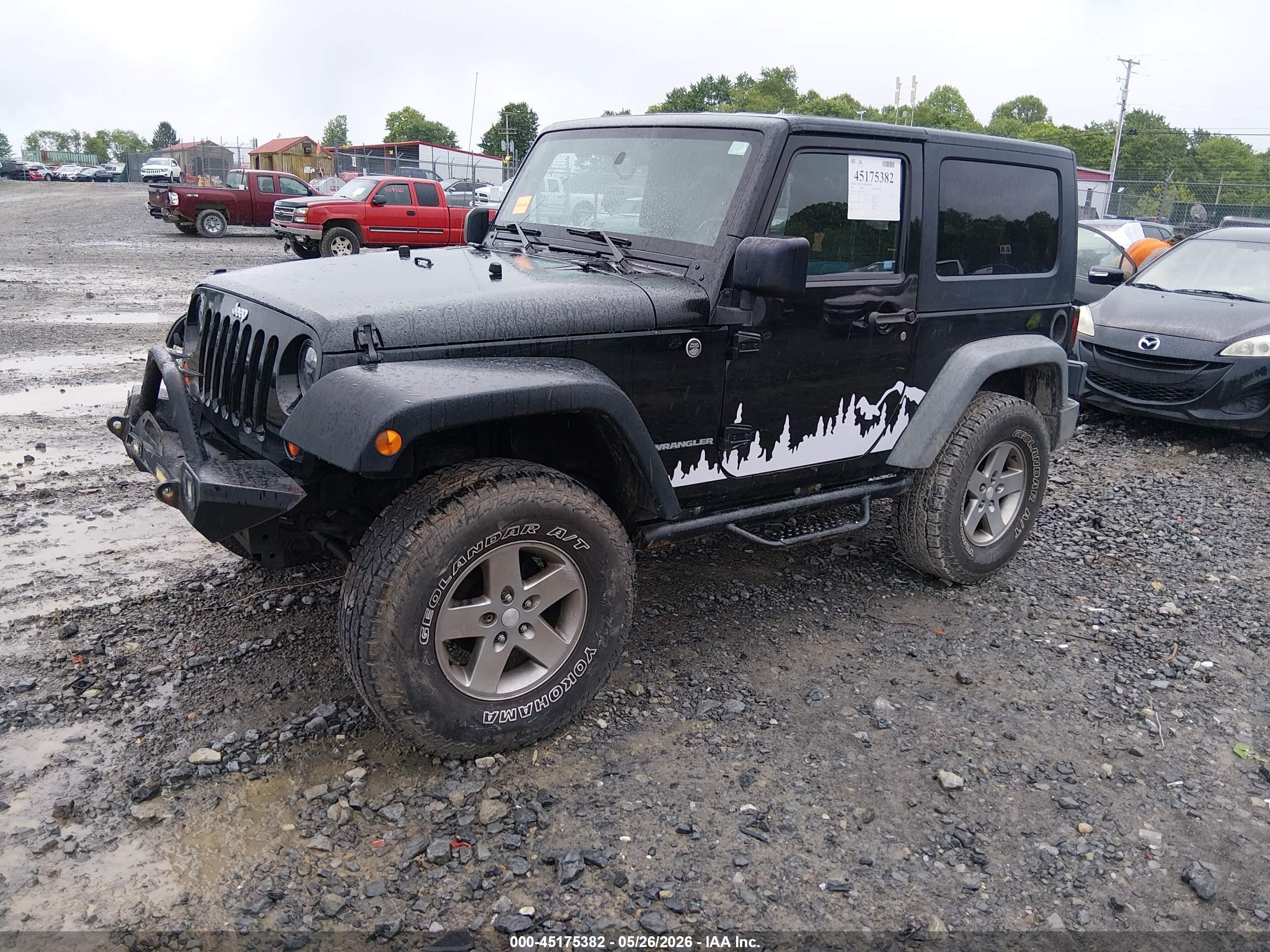 2010 Jeep Wrangler Sport Black vin: 1J4AA2D16AL173323
