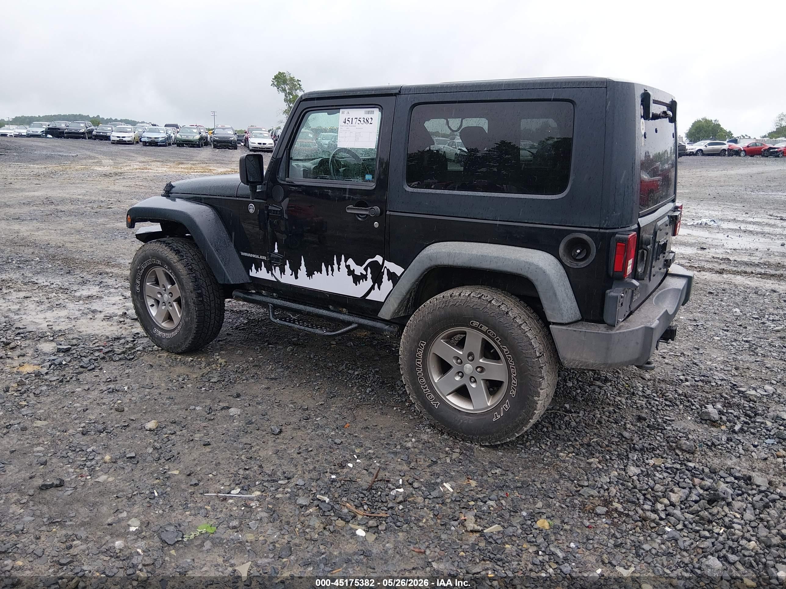 2010 Jeep Wrangler Sport Black vin: 1J4AA2D16AL173323