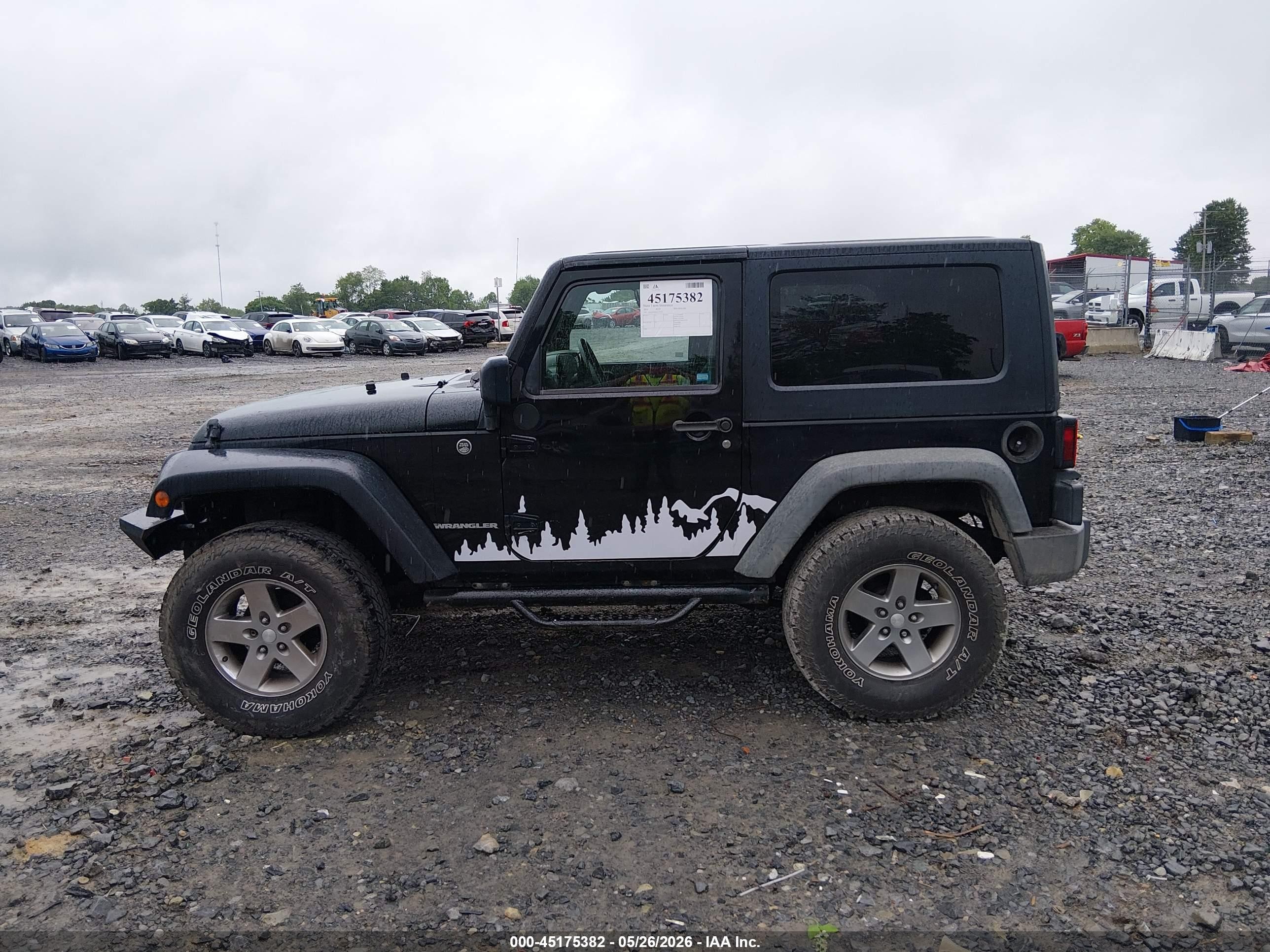 2010 Jeep Wrangler Sport Black vin: 1J4AA2D16AL173323
