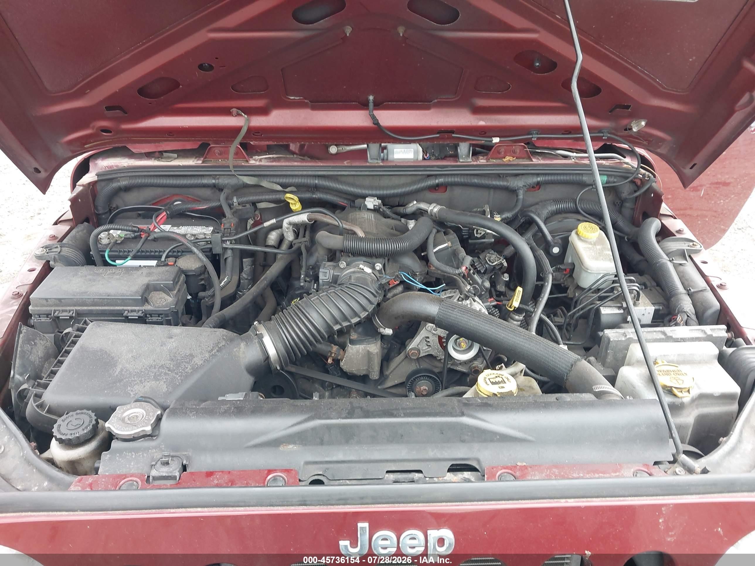 2010 Jeep Wrangler Sport Красный vin: 1J4AA2D16AL212430
