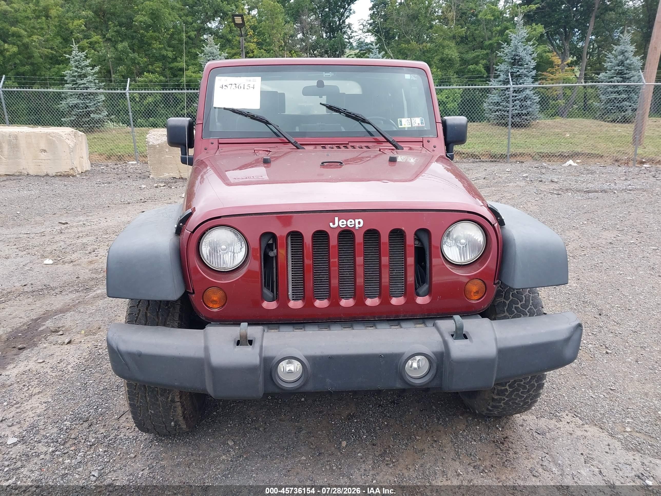 2010 Jeep Wrangler Sport Красный vin: 1J4AA2D16AL212430