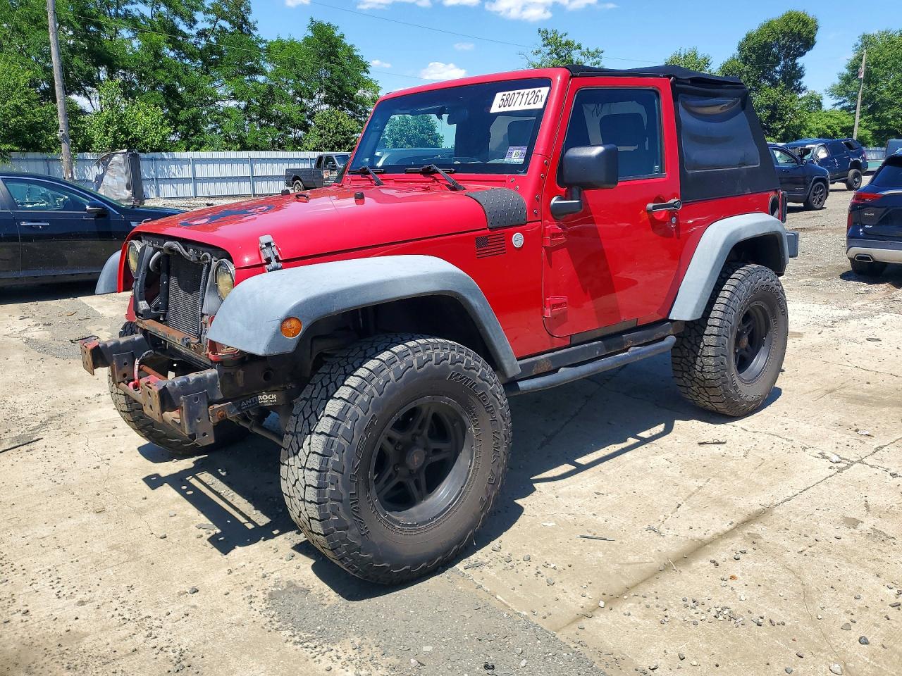 2010 Jeep Wrangler Sport Красный vin: 1J4AA2D16AL231270