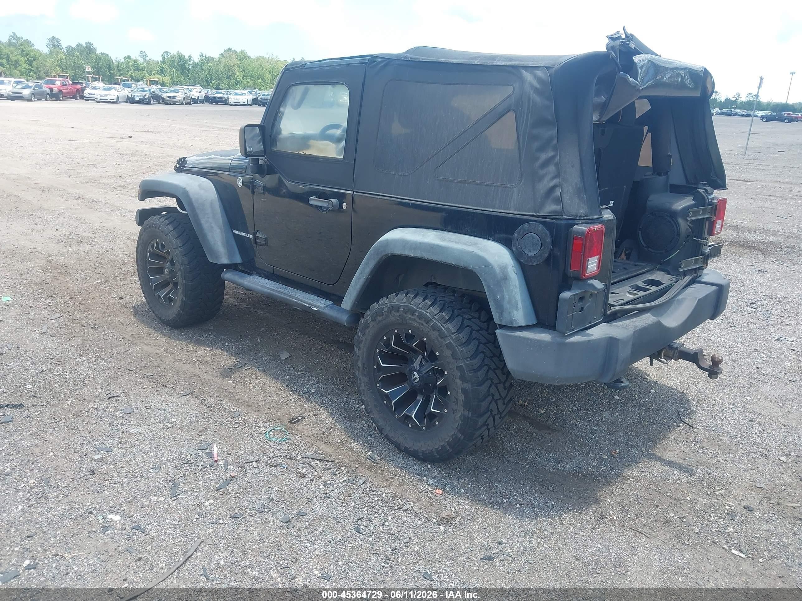 2011 Jeep Wrangler Sport Черный vin: 1J4AA2D16BL620430