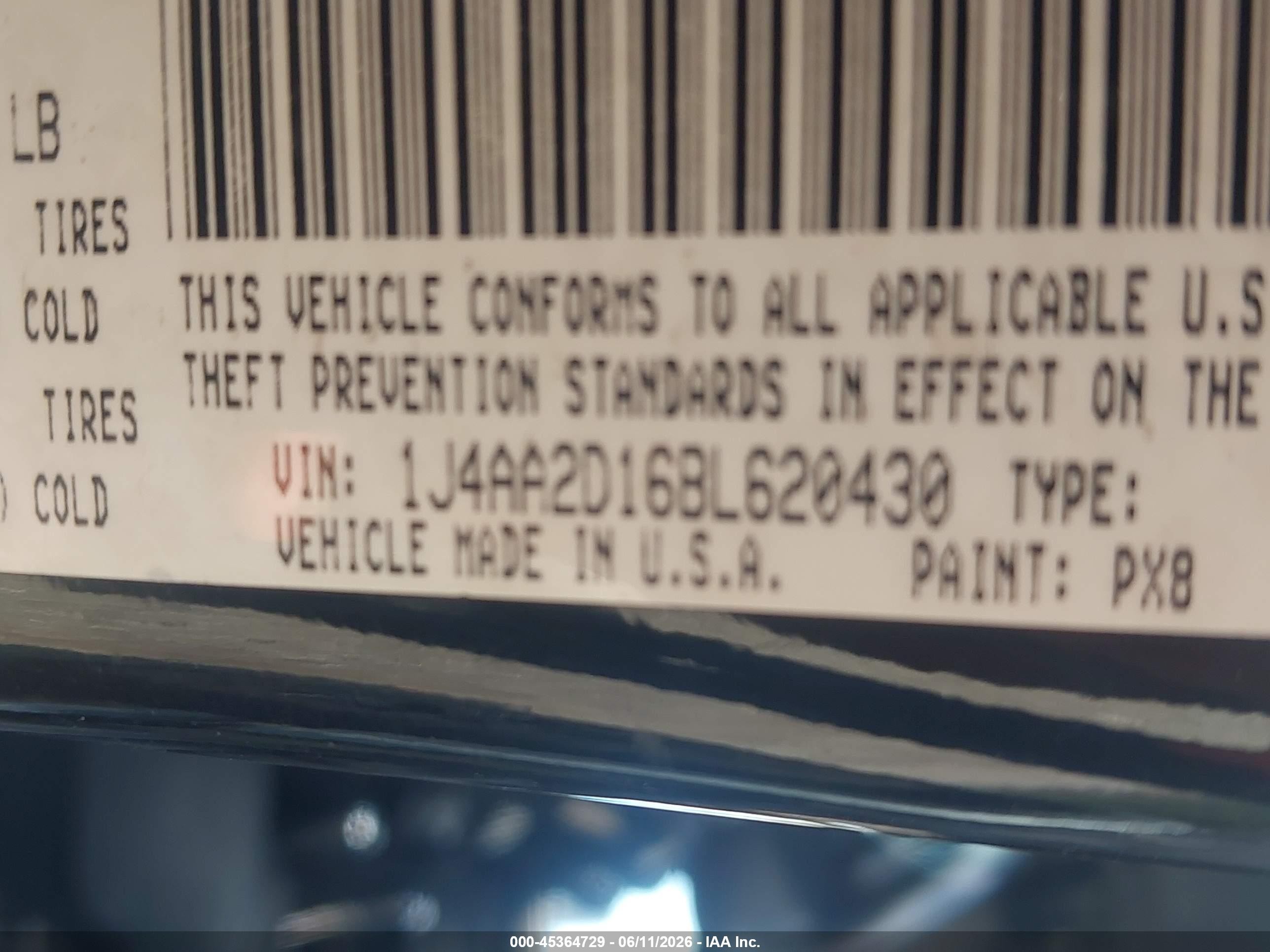 2011 Jeep Wrangler Sport Черный vin: 1J4AA2D16BL620430