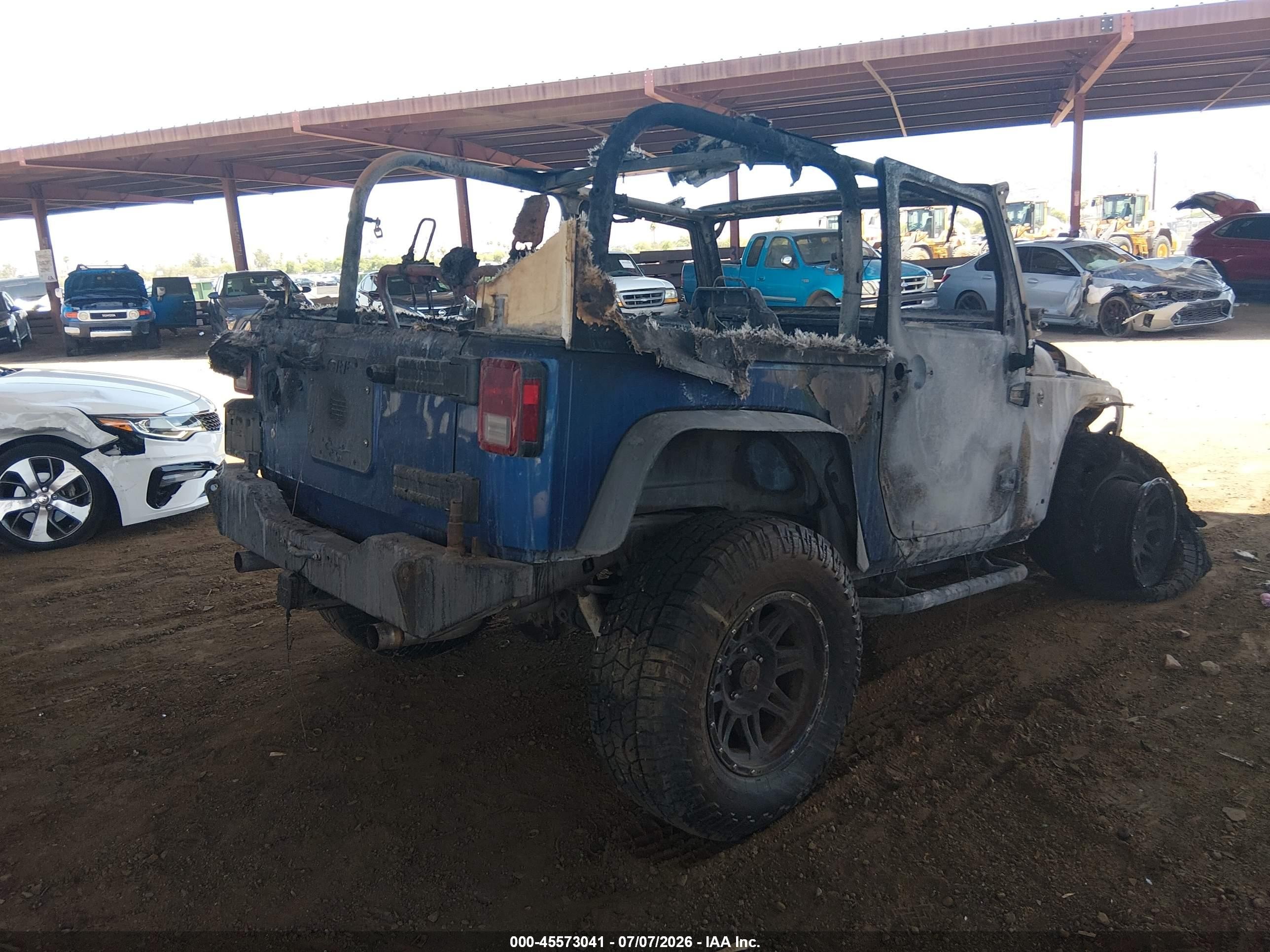 2010 Jeep Wrangler Sport Blue vin: 1J4AA2D17AL142551