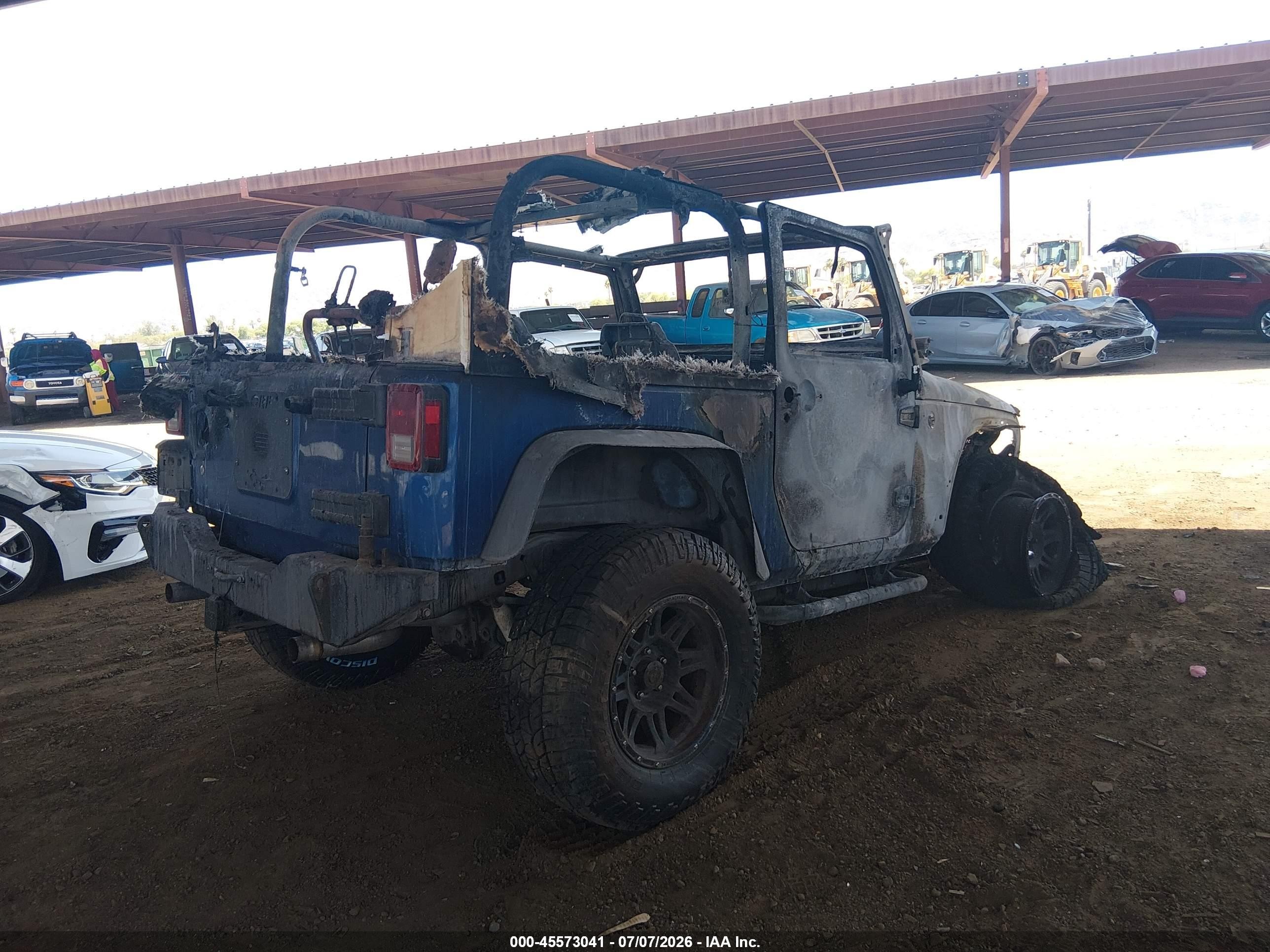 2010 Jeep Wrangler Sport Blue vin: 1J4AA2D17AL142551