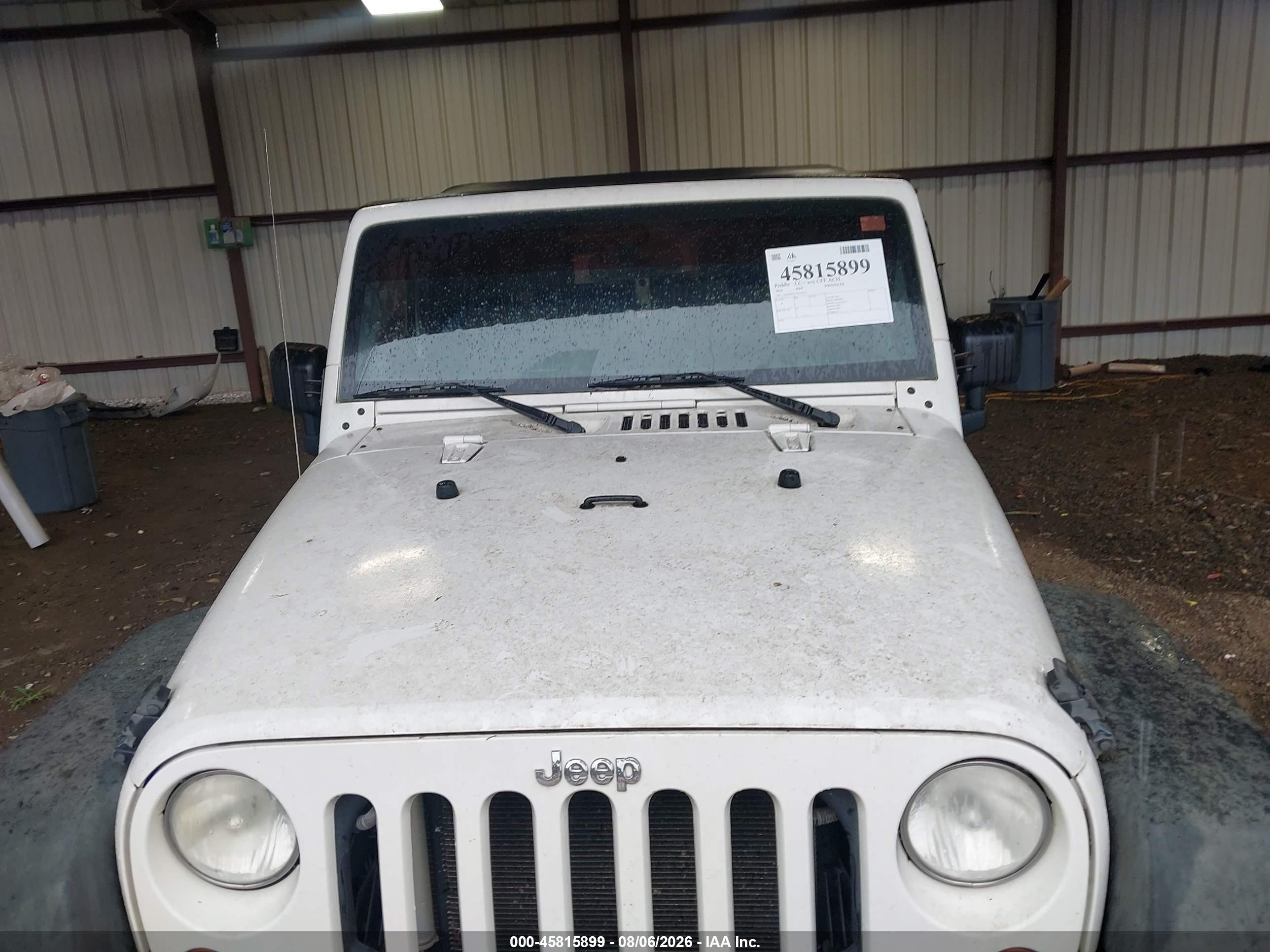 2010 Jeep Wrangler Sport Белый vin: 1J4AA2D17AL145515