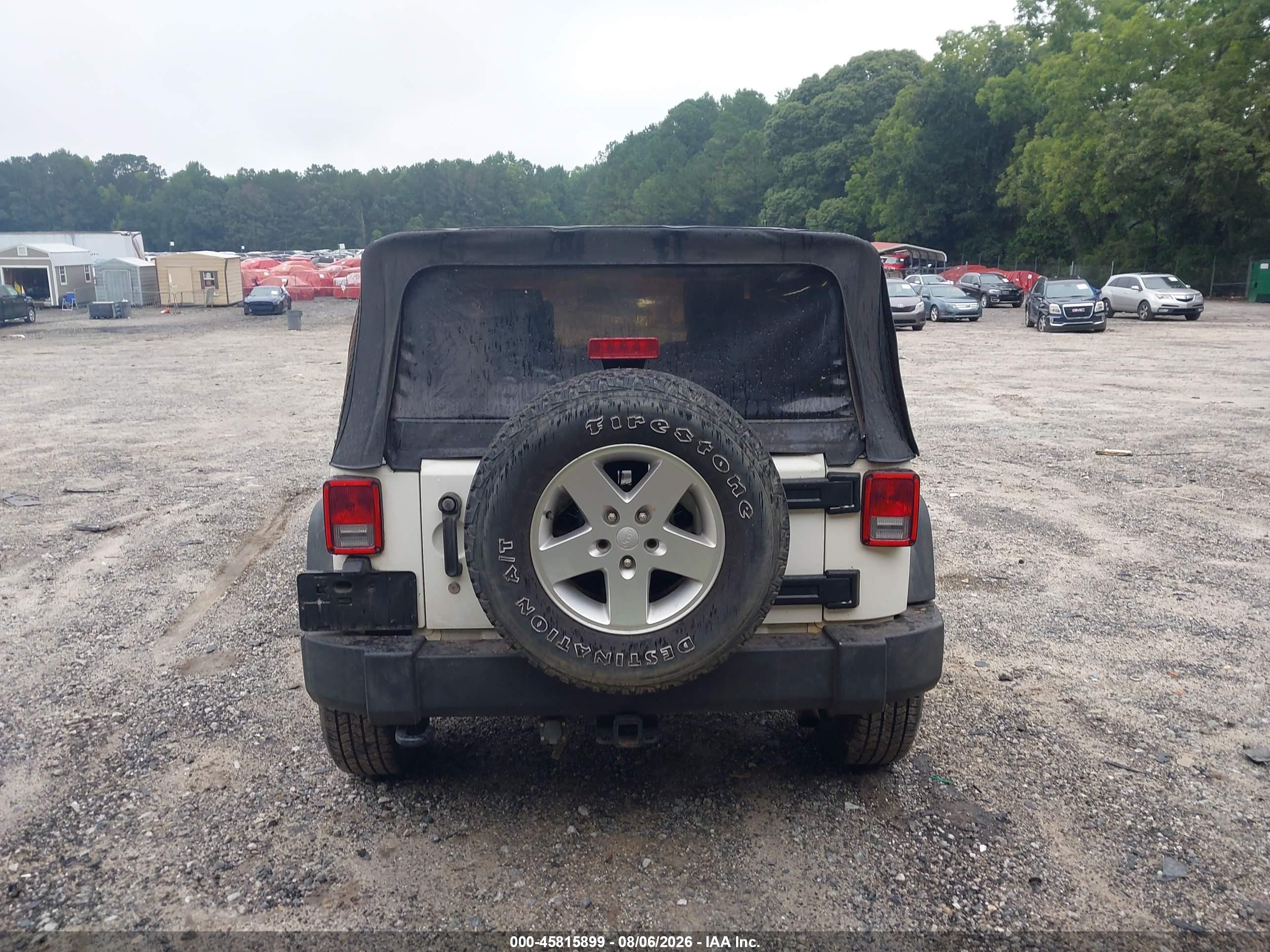 2010 Jeep Wrangler Sport Белый vin: 1J4AA2D17AL145515