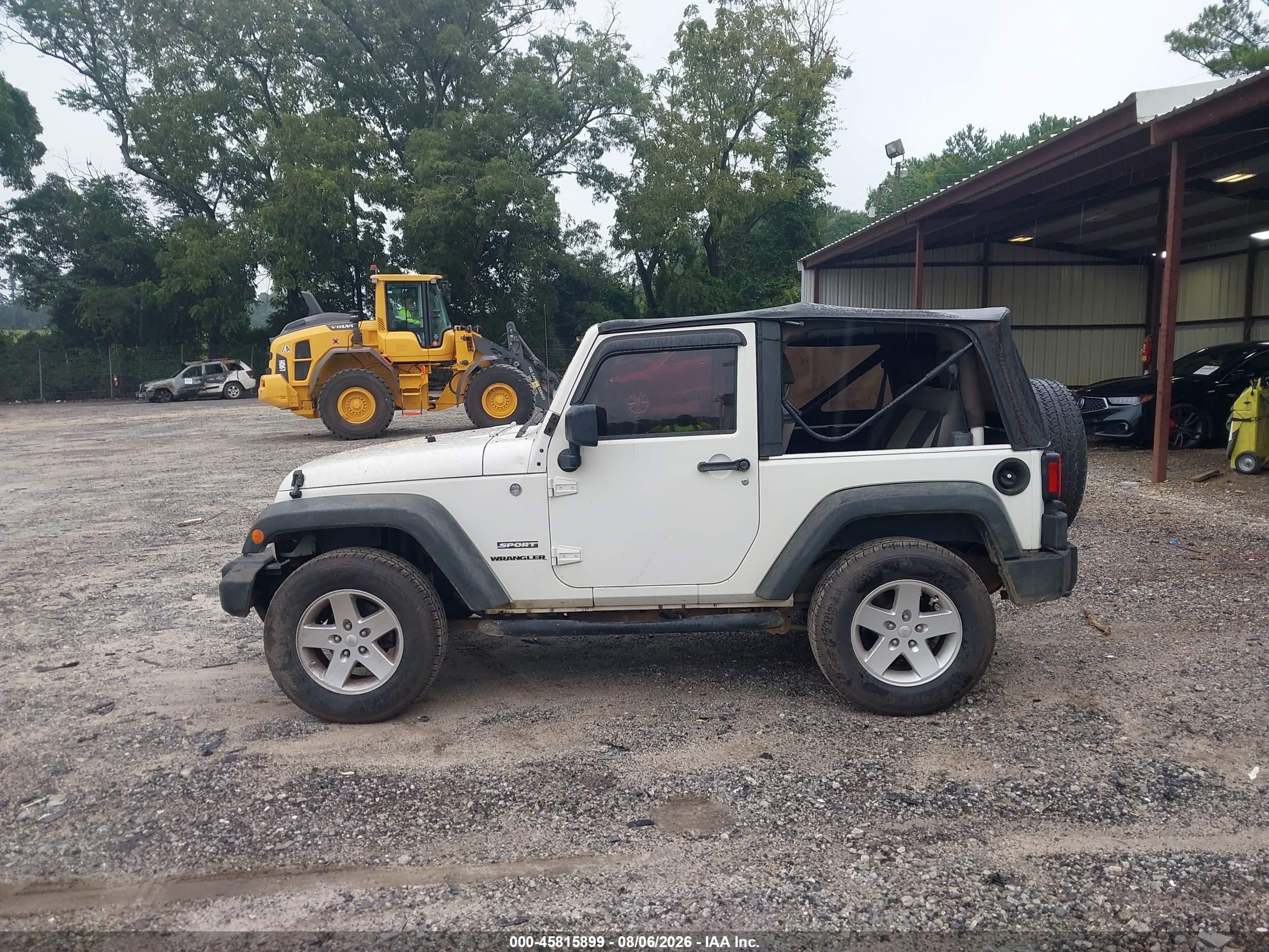 2010 Jeep Wrangler Sport Белый vin: 1J4AA2D17AL145515