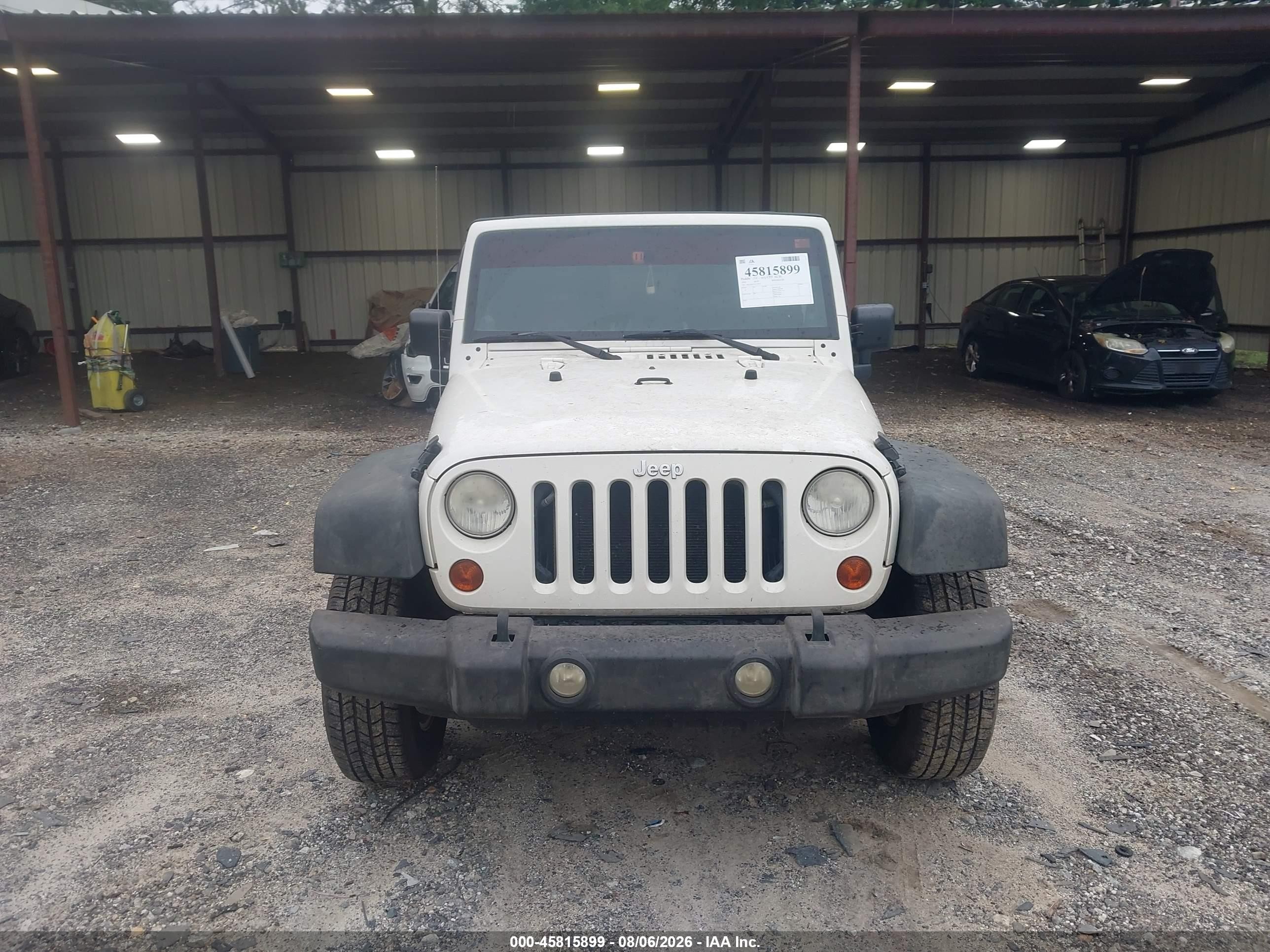 2010 Jeep Wrangler Sport Белый vin: 1J4AA2D17AL145515