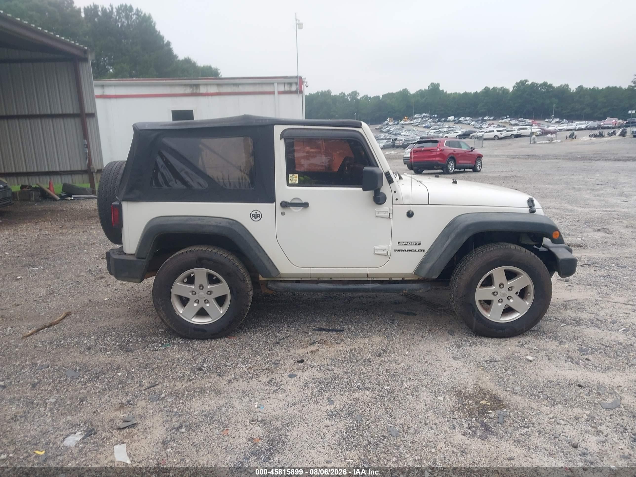 2010 Jeep Wrangler Sport Белый vin: 1J4AA2D17AL145515