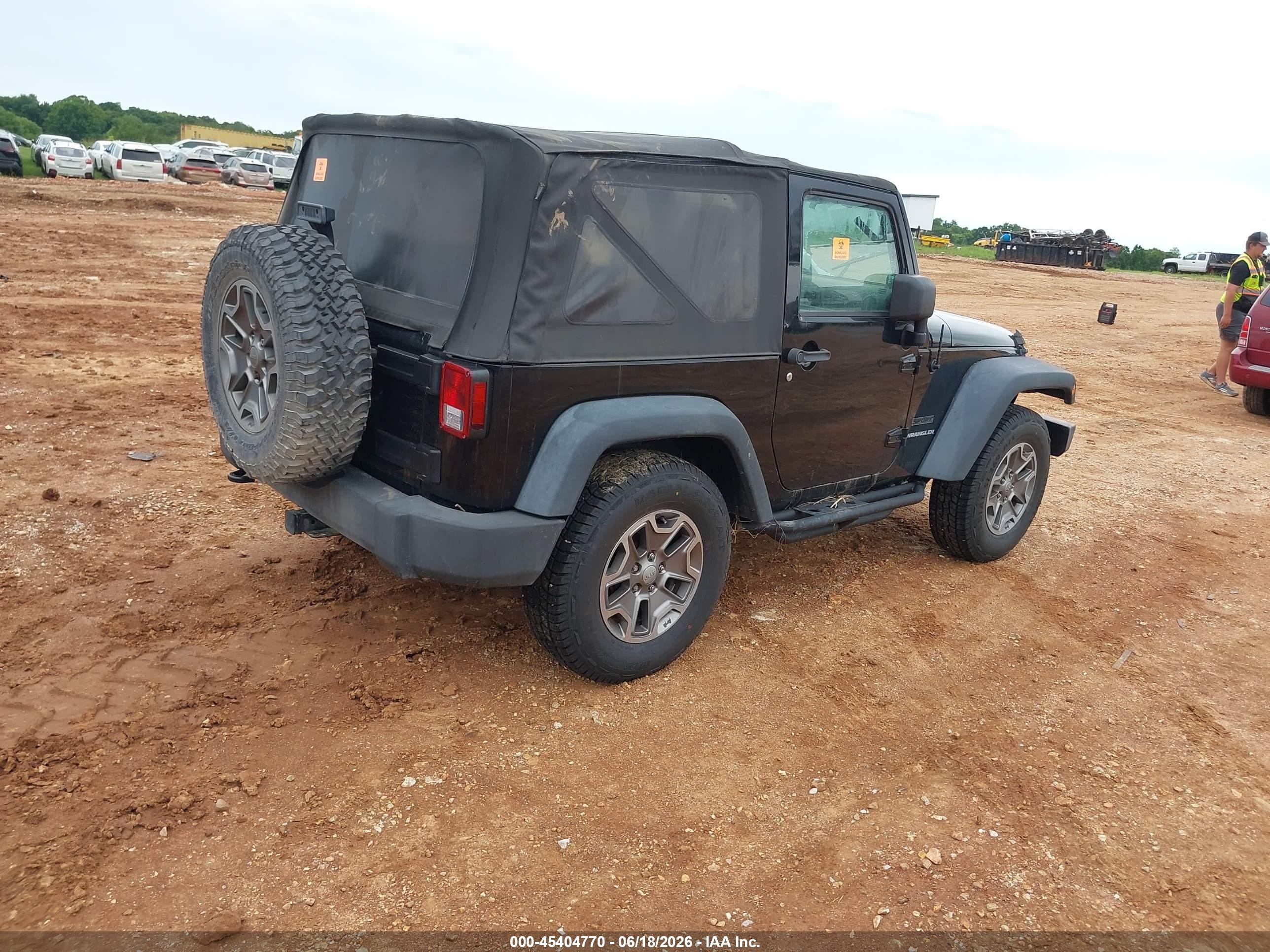 2010 Jeep Wrangler Sport Черный vin: 1J4AA2D17AL205681
