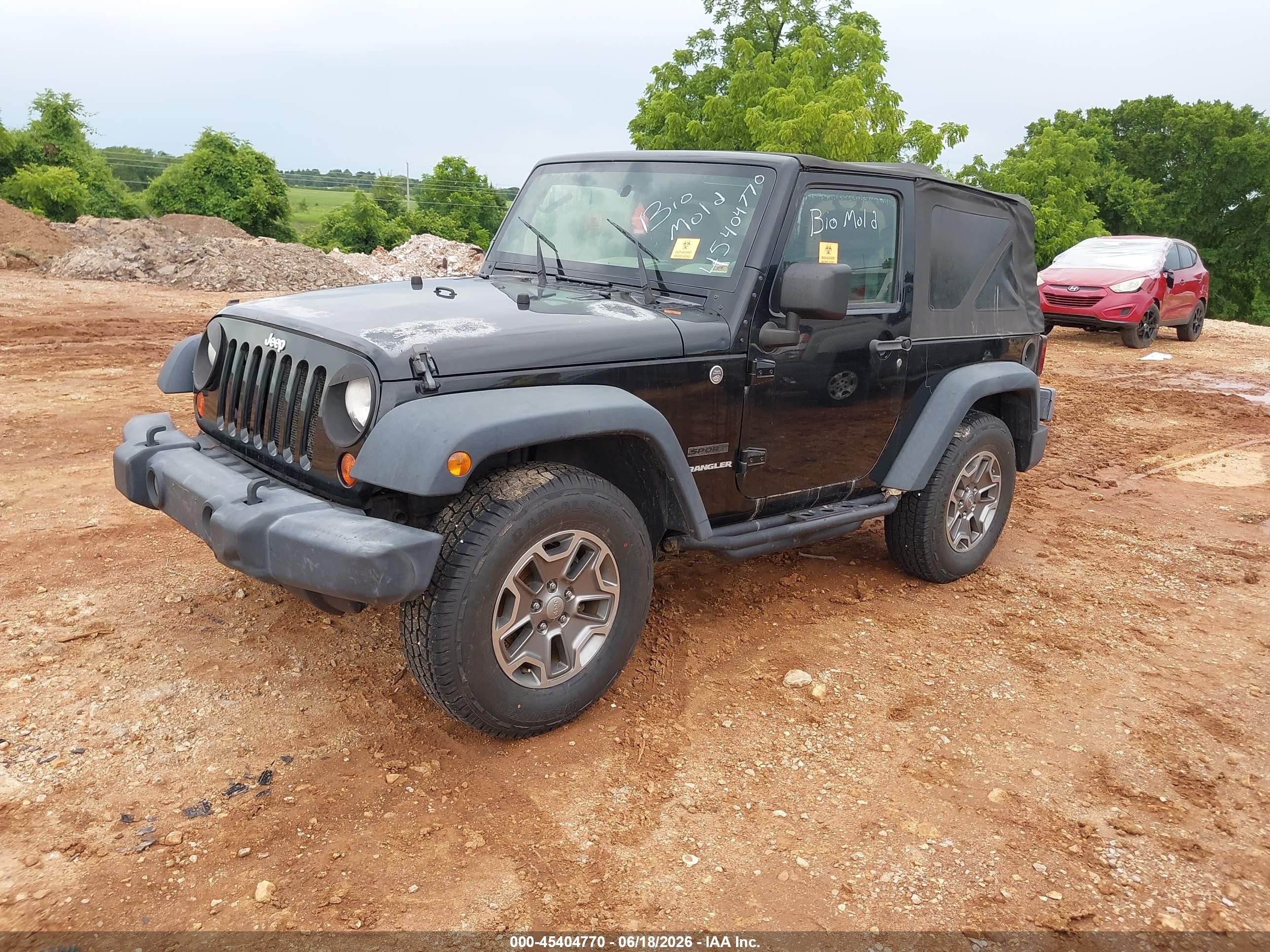 2010 Jeep Wrangler Sport Черный vin: 1J4AA2D17AL205681