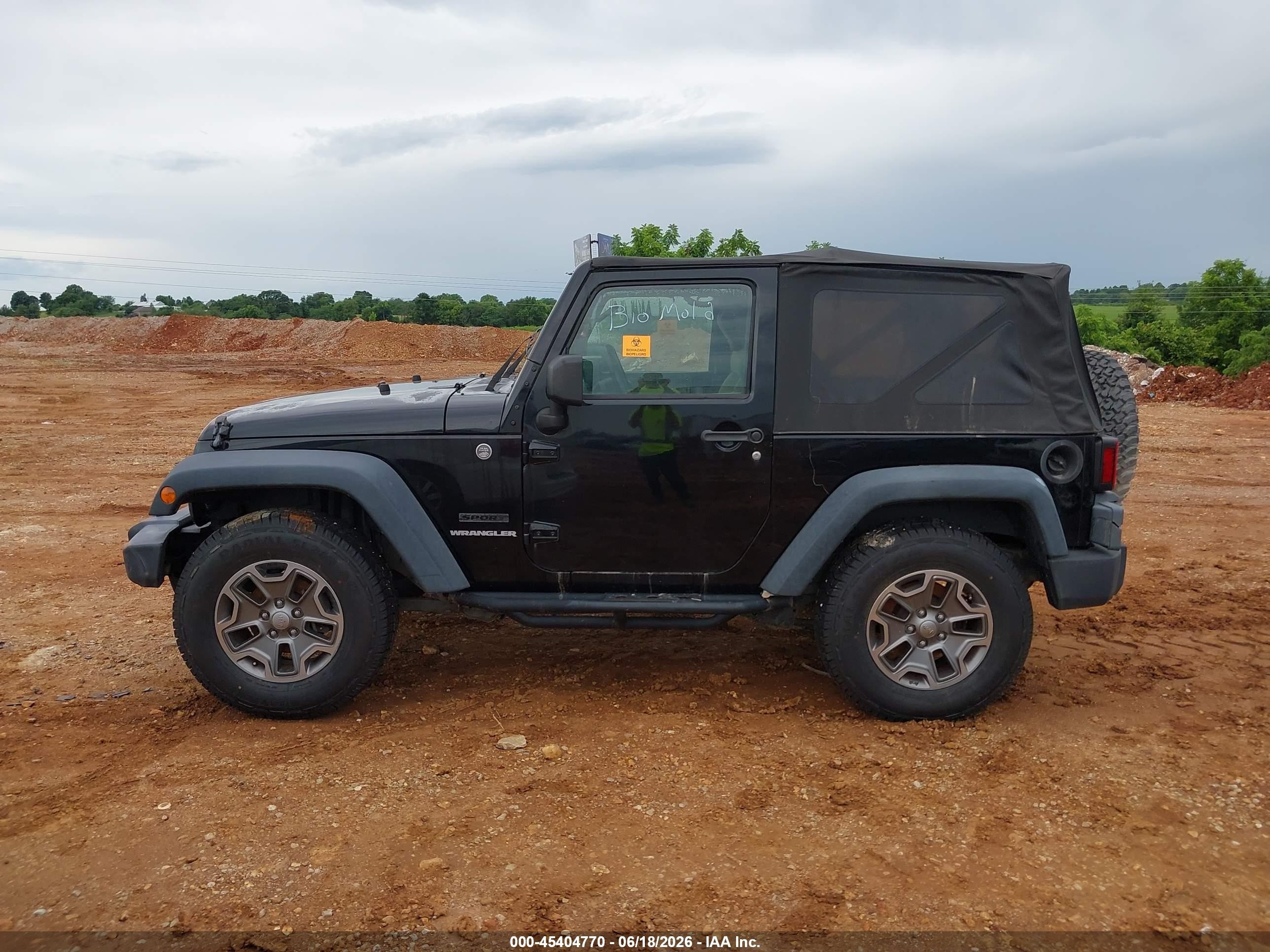 2010 Jeep Wrangler Sport Черный vin: 1J4AA2D17AL205681