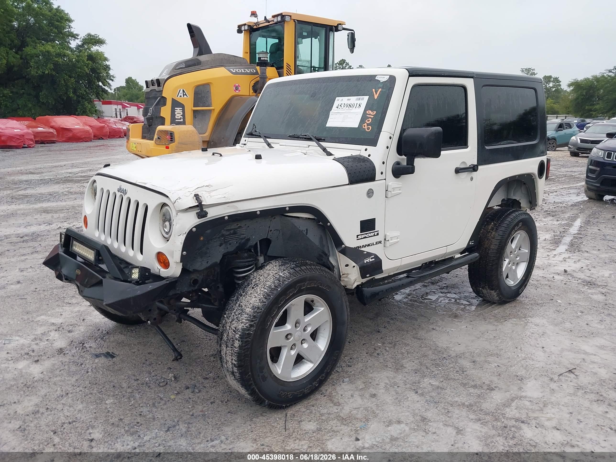 2010 Jeep Wrangler Sport White vin: 1J4AA2D17AL227972