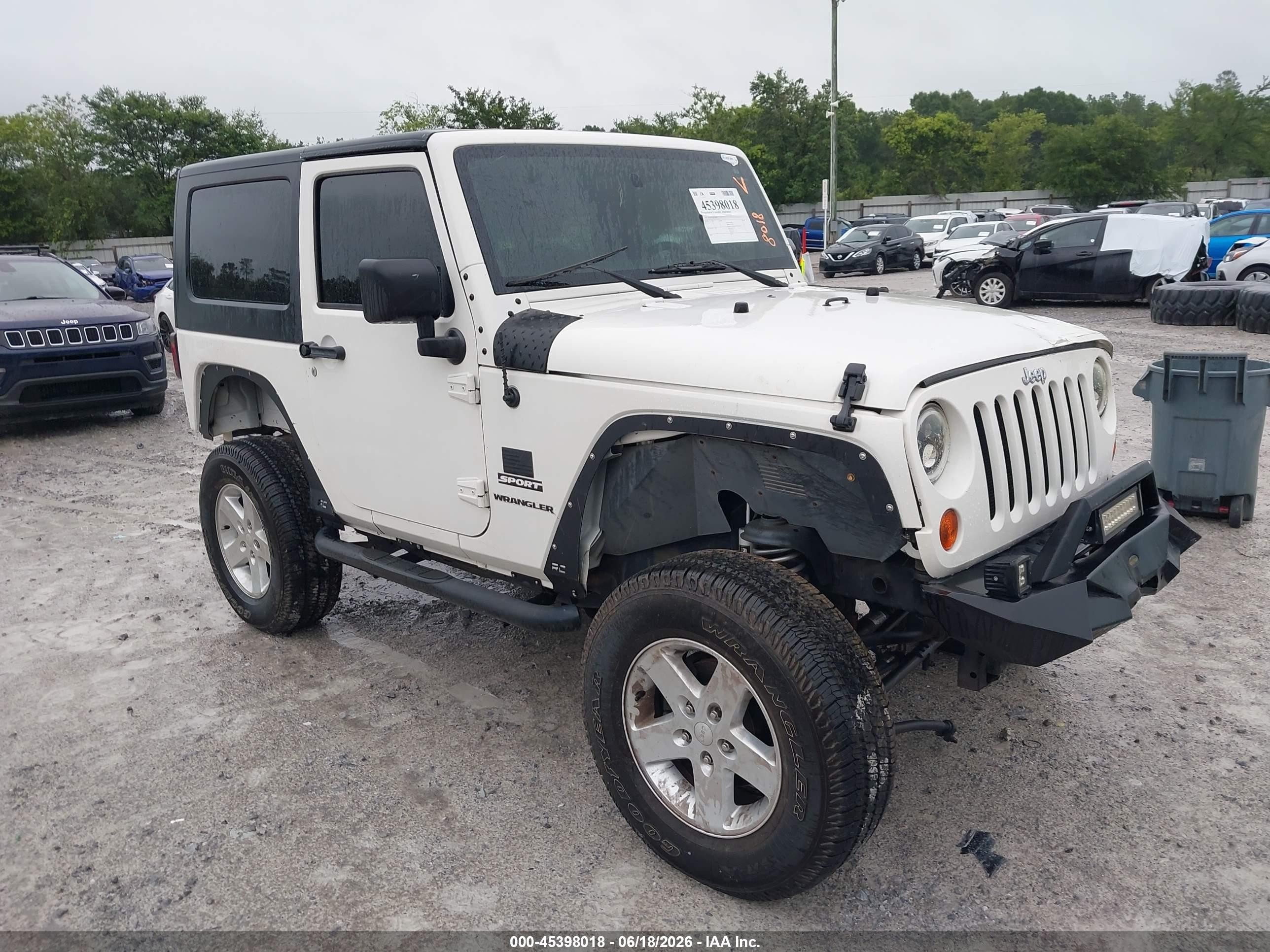 2010 Jeep Wrangler Sport White vin: 1J4AA2D17AL227972