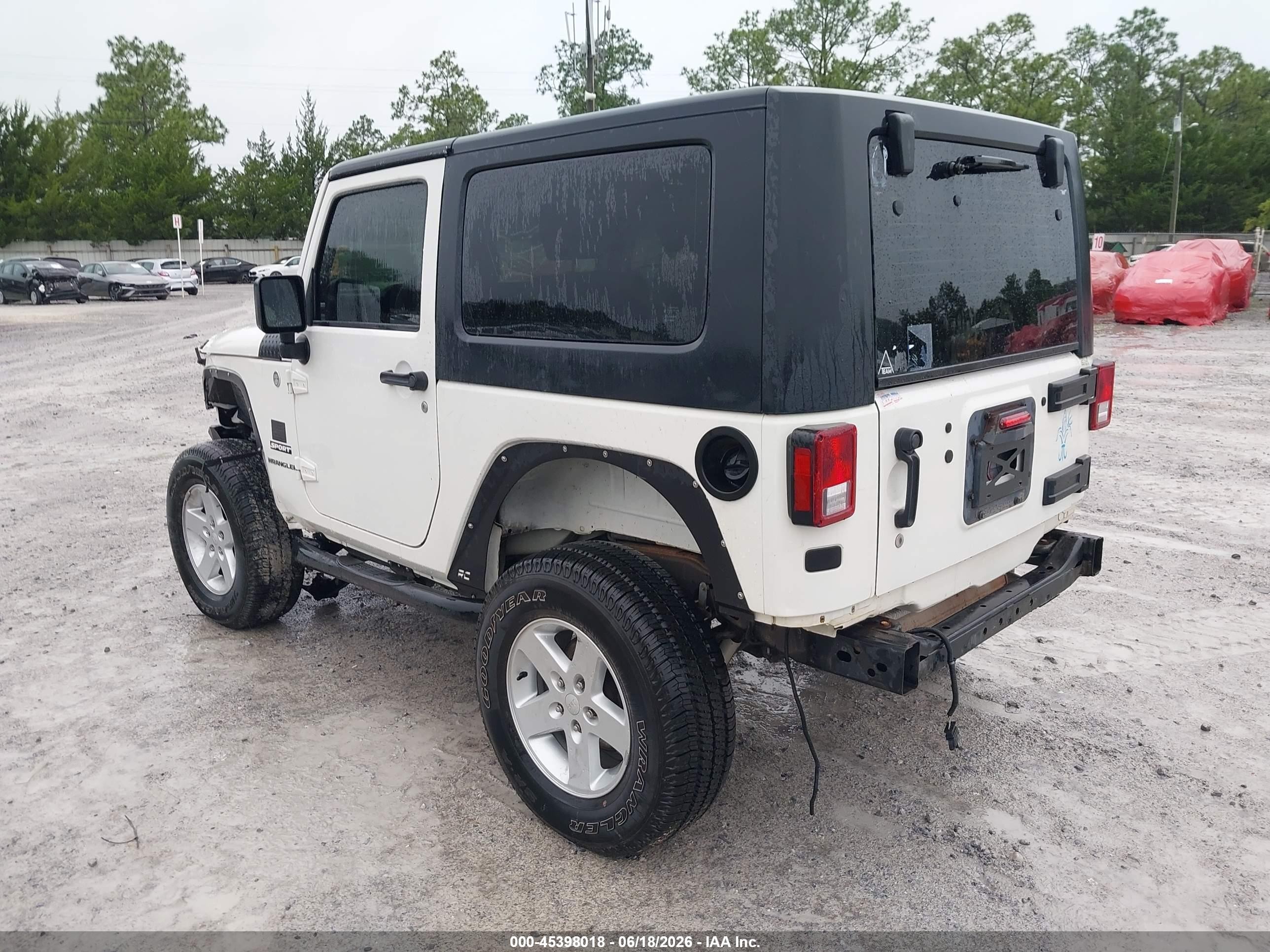 2010 Jeep Wrangler Sport White vin: 1J4AA2D17AL227972