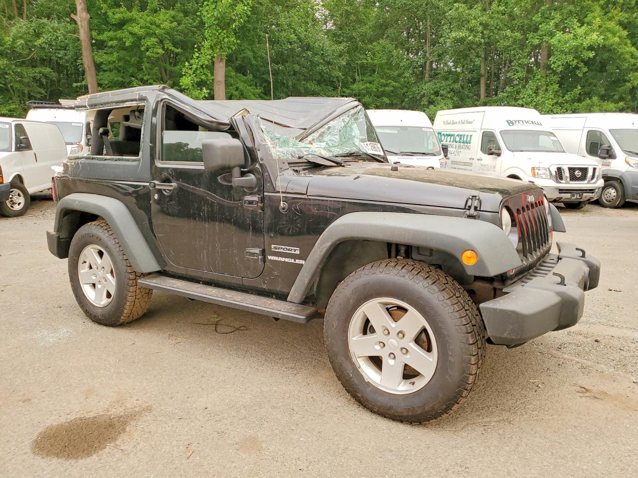 2011 Jeep Wrangler Sport Черный vin: 1J4AA2D17BL504752