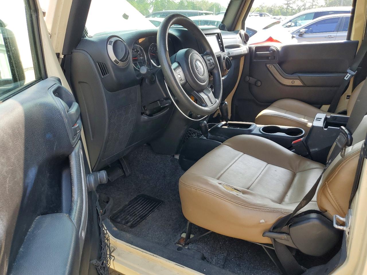 2011 Jeep Wrangler Sport Cream vin: 1J4AA2D17BL525312