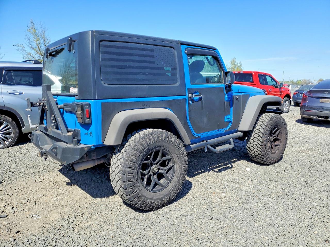 2011 Jeep Wrangler Sport Blue vin: 1J4AA2D17BL552851