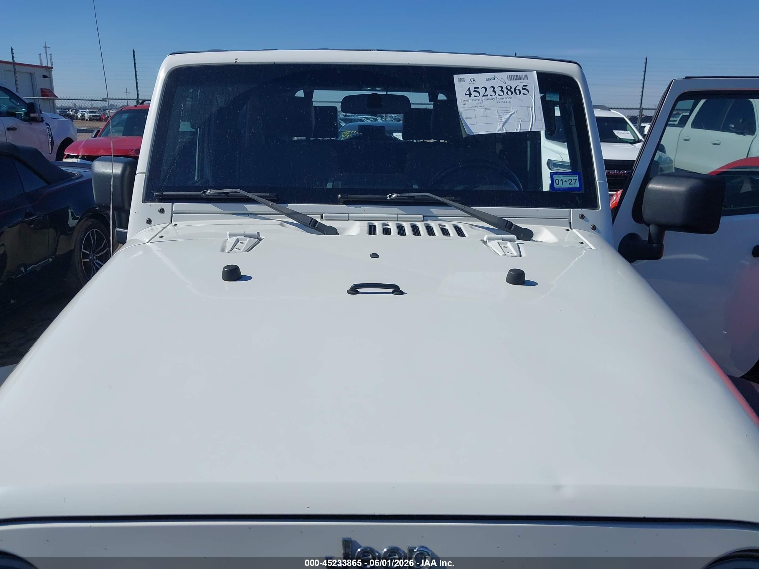 2010 Jeep Wrangler Sport White vin: 1J4AA2D18AL106478