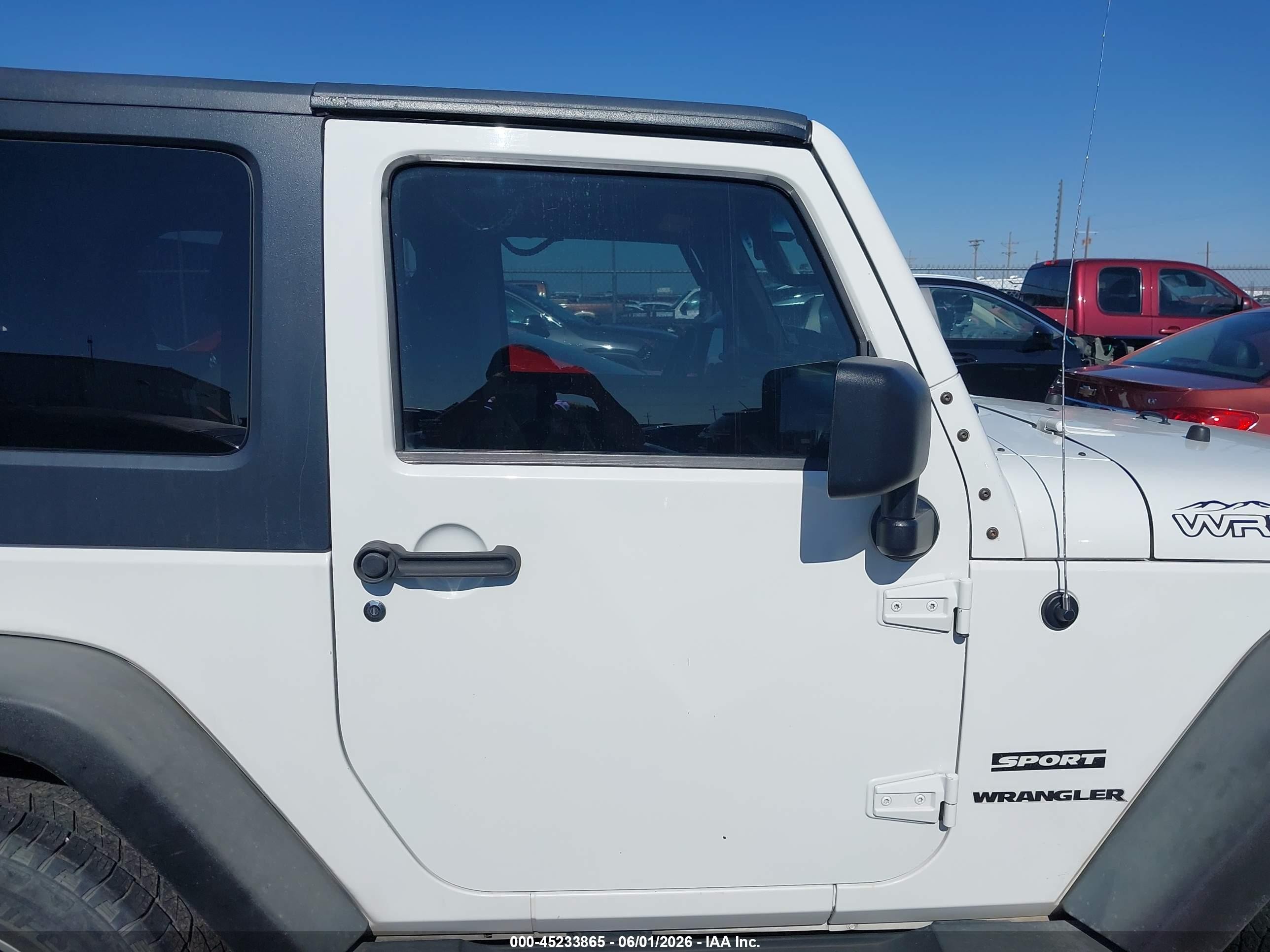 2010 Jeep Wrangler Sport White vin: 1J4AA2D18AL106478