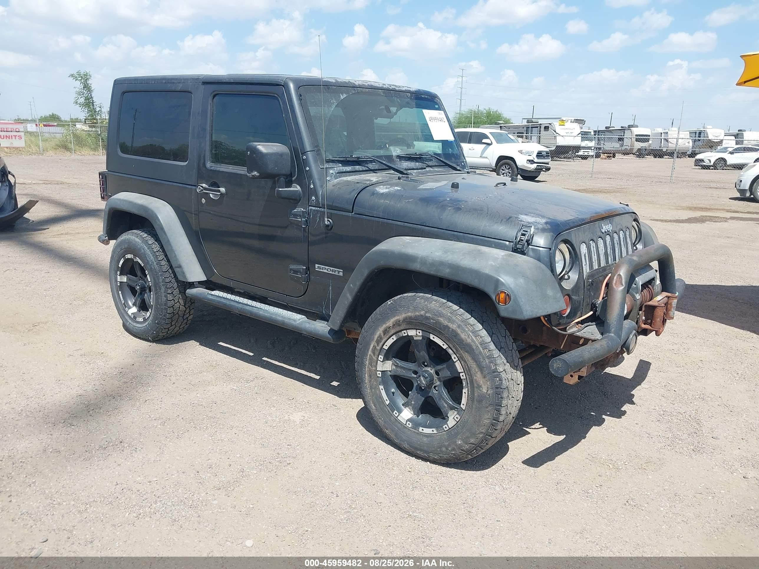 2010 Jeep Wrangler Sport Black vin: 1J4AA2D18AL125421