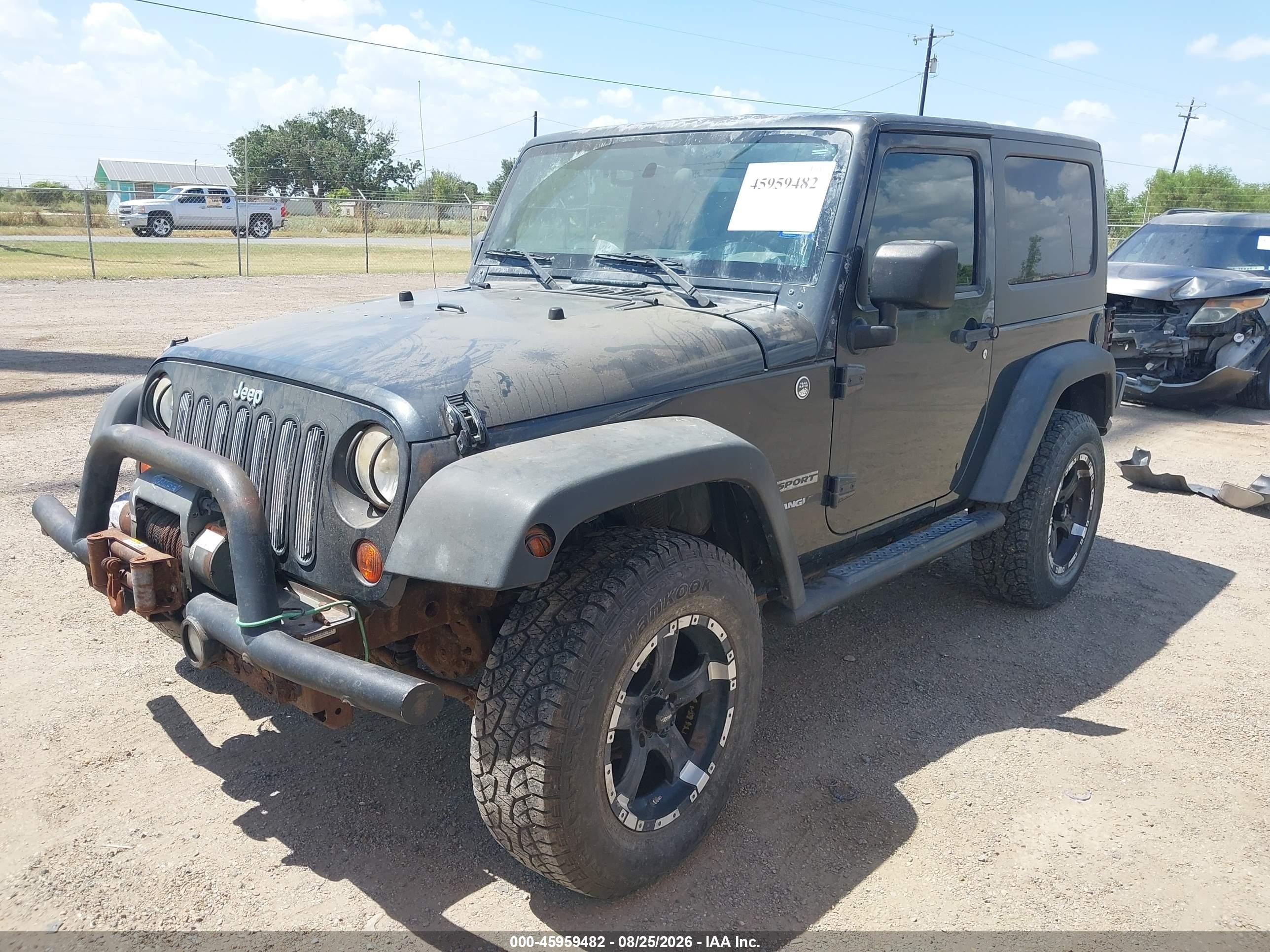 2010 Jeep Wrangler Sport Черный vin: 1J4AA2D18AL125421