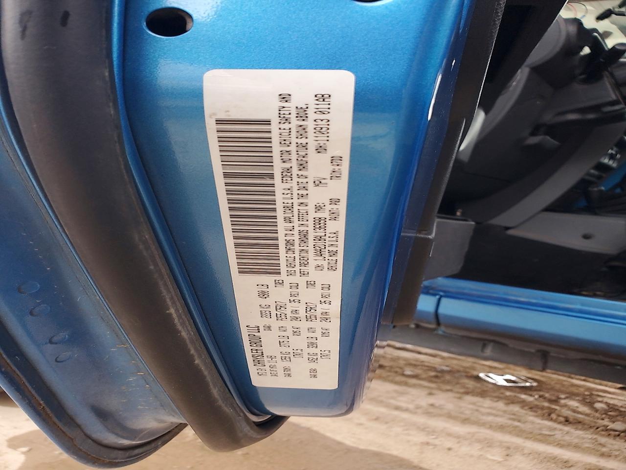 2010 Jeep Wrangler Sport Синий vin: 1J4AA2D18AL136998