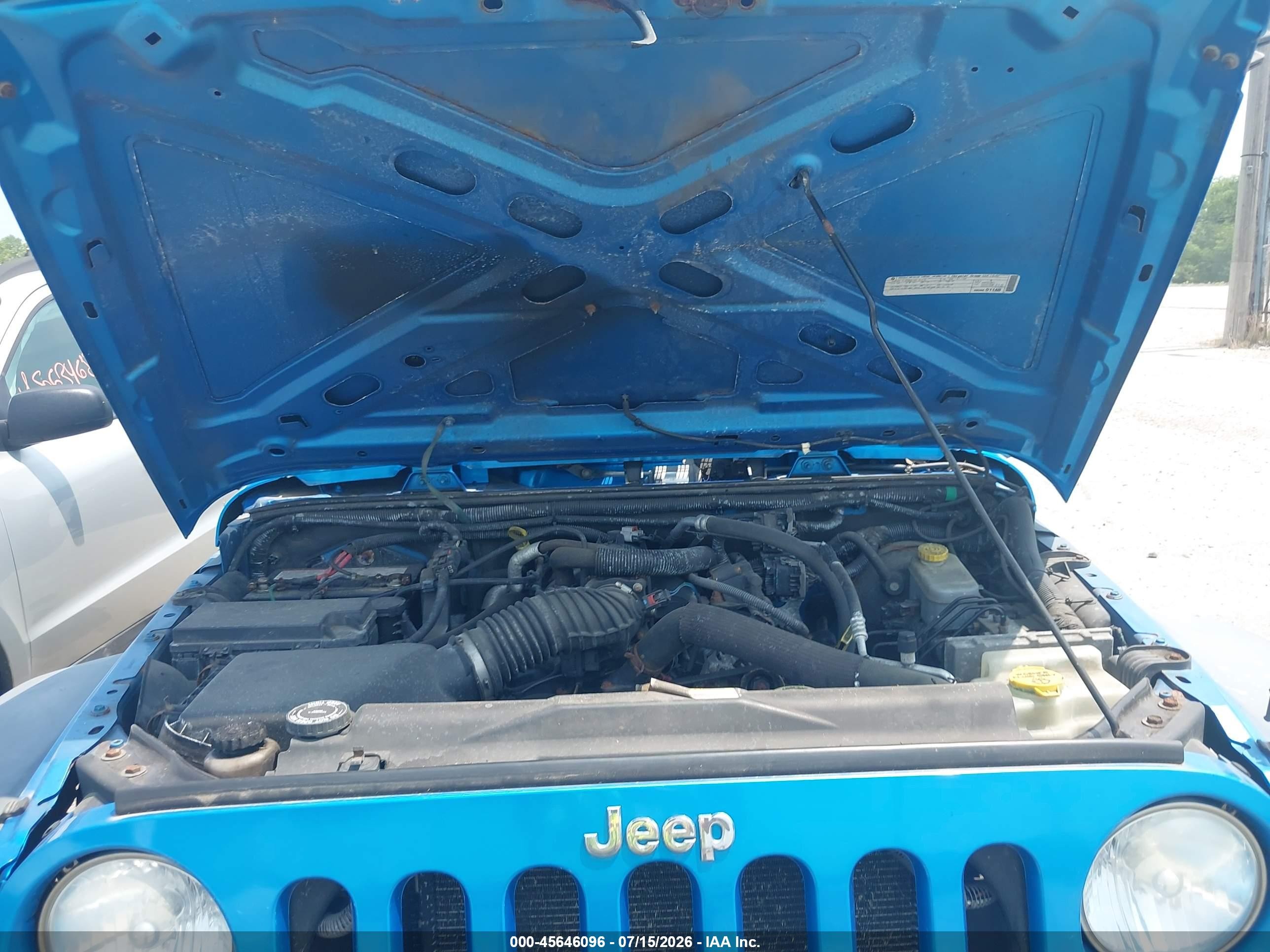 2010 Jeep Wrangler Sport Blue vin: 1J4AA2D18AL165093