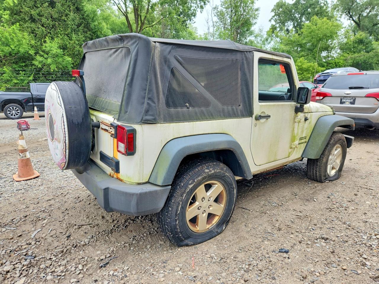 2010 Jeep Wrangler Sport White vin: 1J4AA2D18AL172271