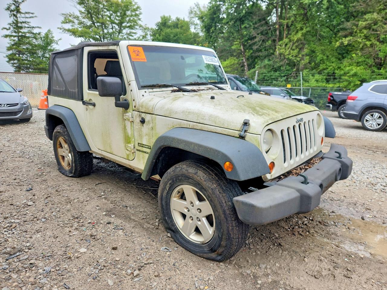 2010 Jeep Wrangler Sport White vin: 1J4AA2D18AL172271