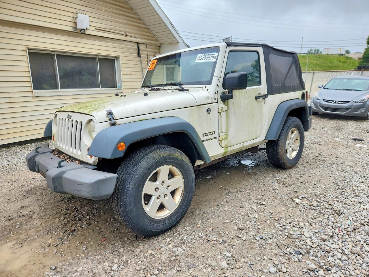 2010 Jeep Wrangler Sport Белый vin: 1J4AA2D18AL172271