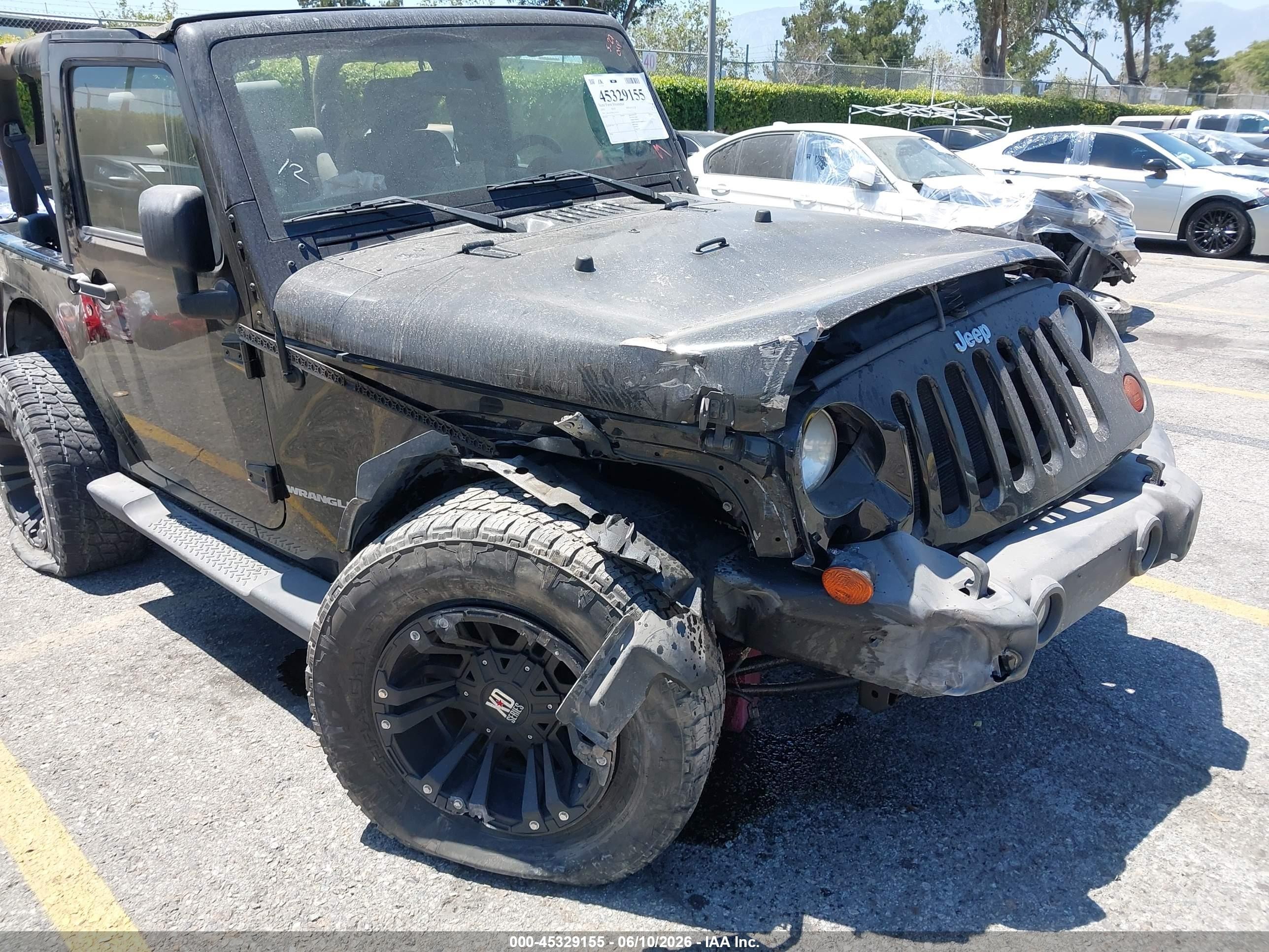 2010 Jeep Wrangler Sport Black vin: 1J4AA2D18AL233232