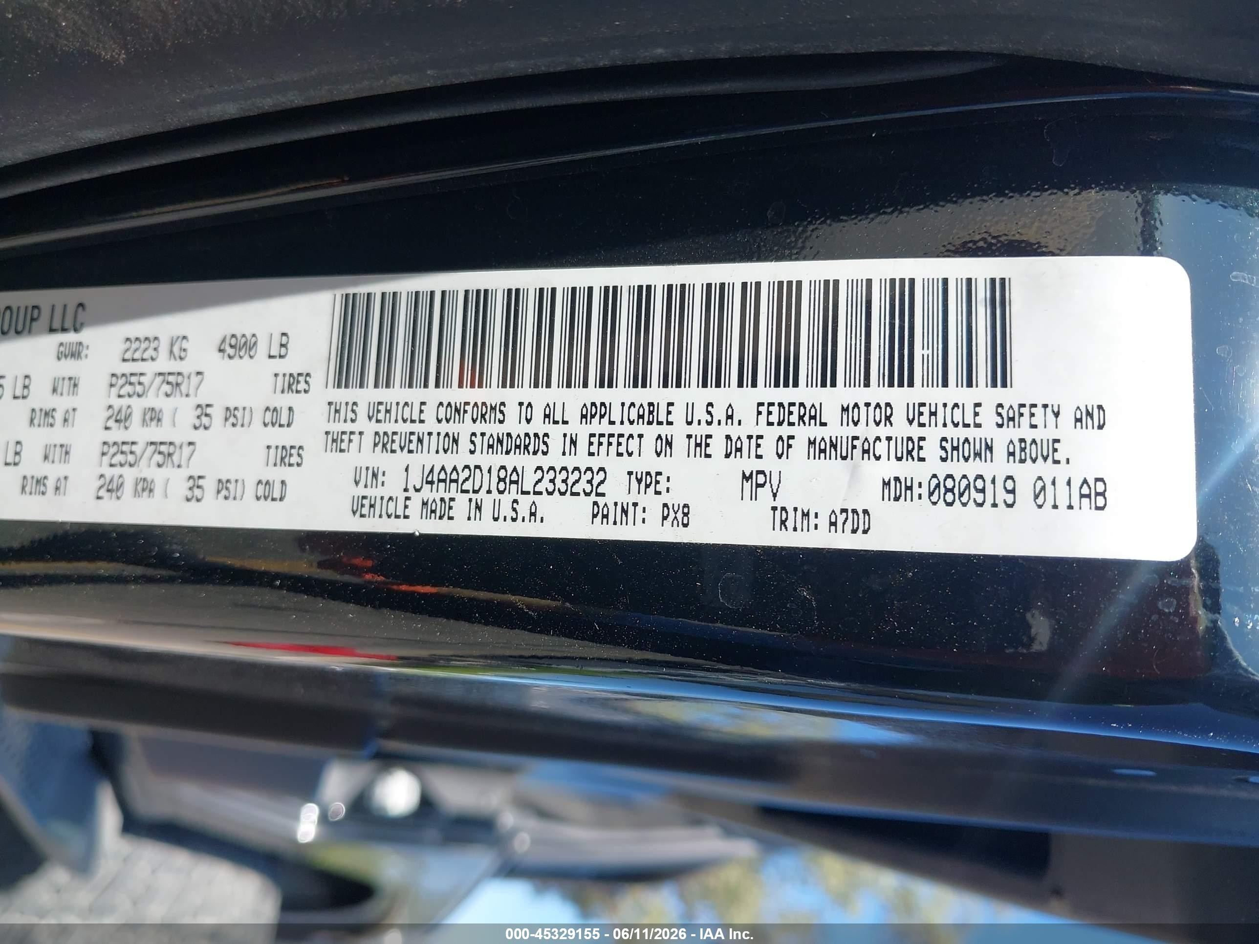2010 Jeep Wrangler Sport Black vin: 1J4AA2D18AL233232