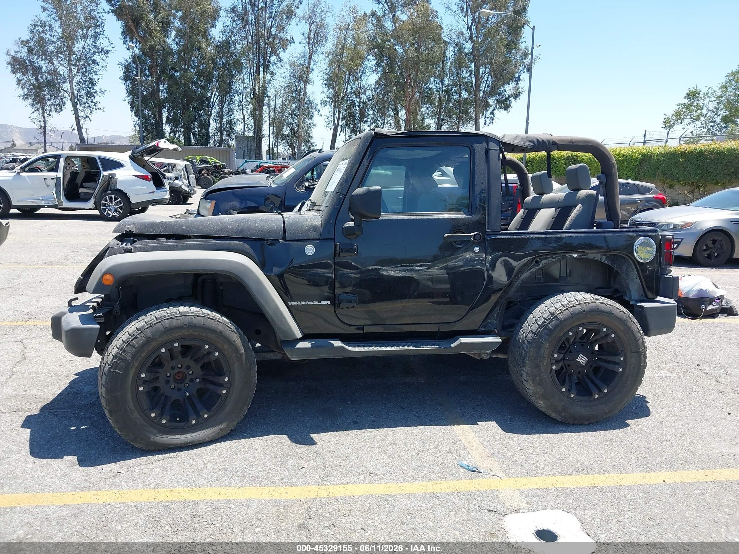 2010 Jeep Wrangler Sport Black vin: 1J4AA2D18AL233232