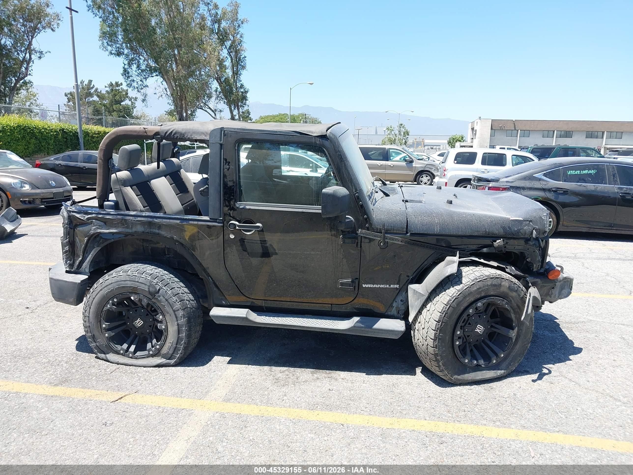 2010 Jeep Wrangler Sport Black vin: 1J4AA2D18AL233232