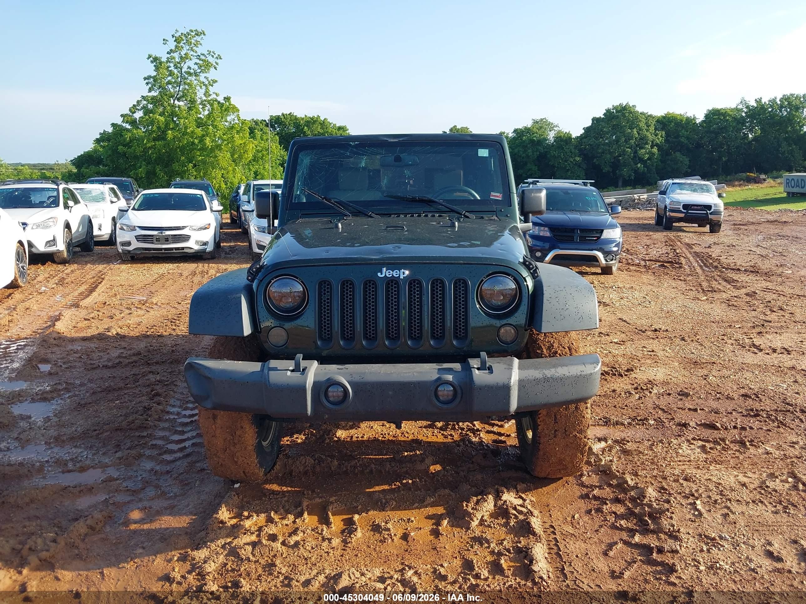 2010 Jeep Wrangler Sport Green vin: 1J4AA2D19AL204600