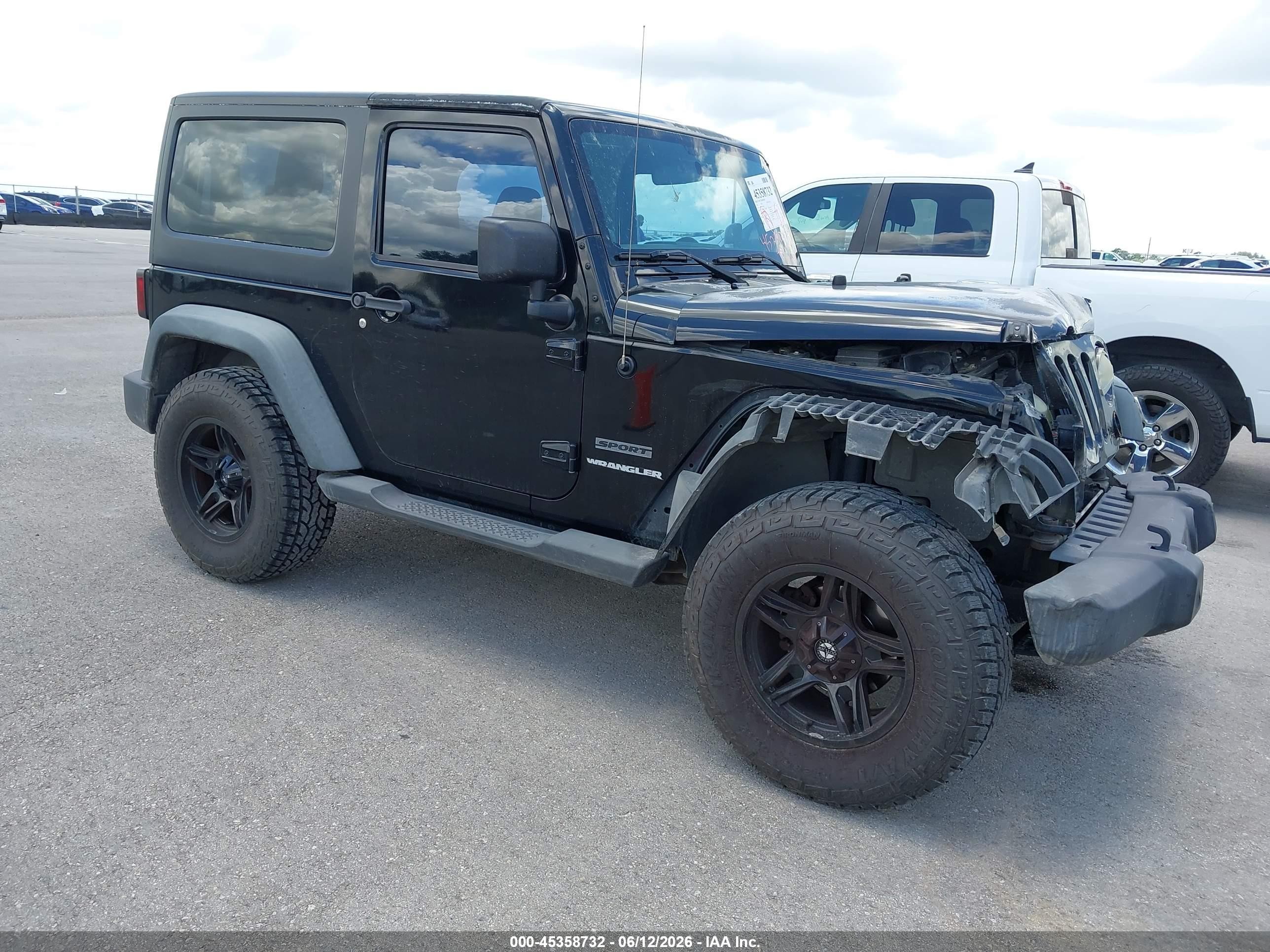 2011 Jeep Wrangler Sport Black vin: 1J4AA2D19BL580604