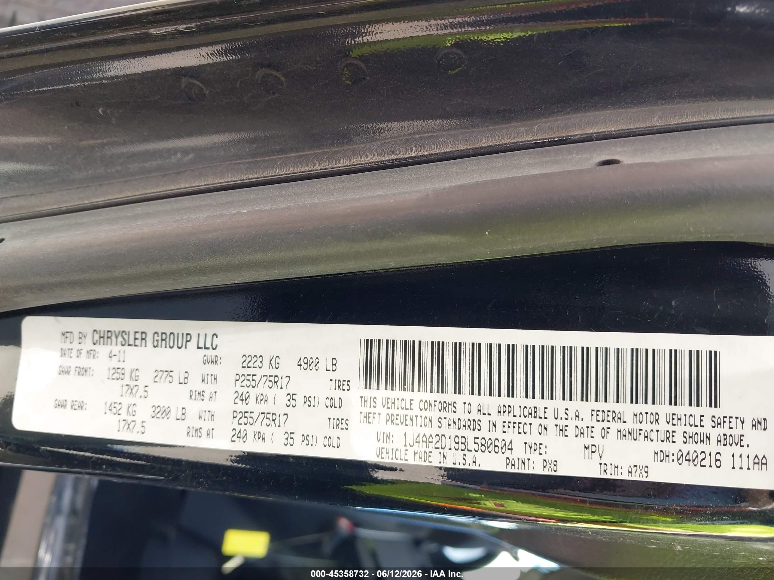 2011 Jeep Wrangler Sport Black vin: 1J4AA2D19BL580604