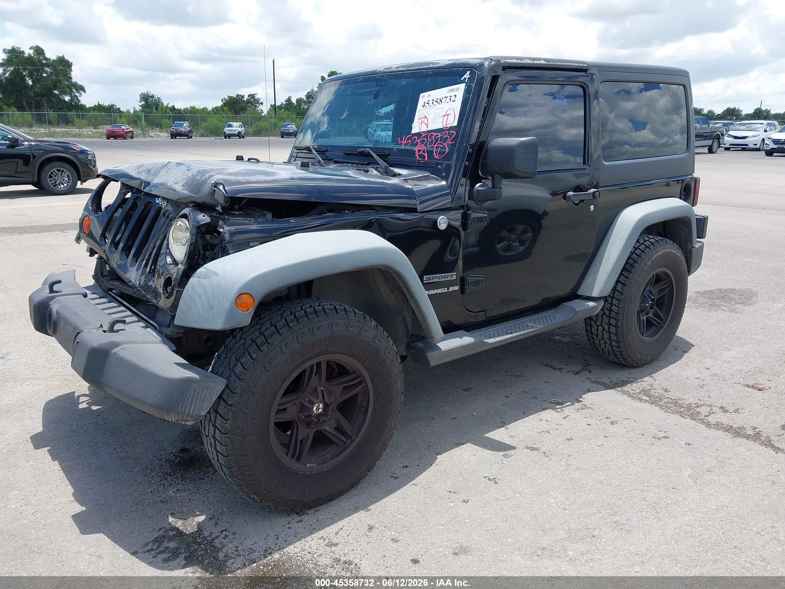 2011 Jeep Wrangler Sport Black vin: 1J4AA2D19BL580604