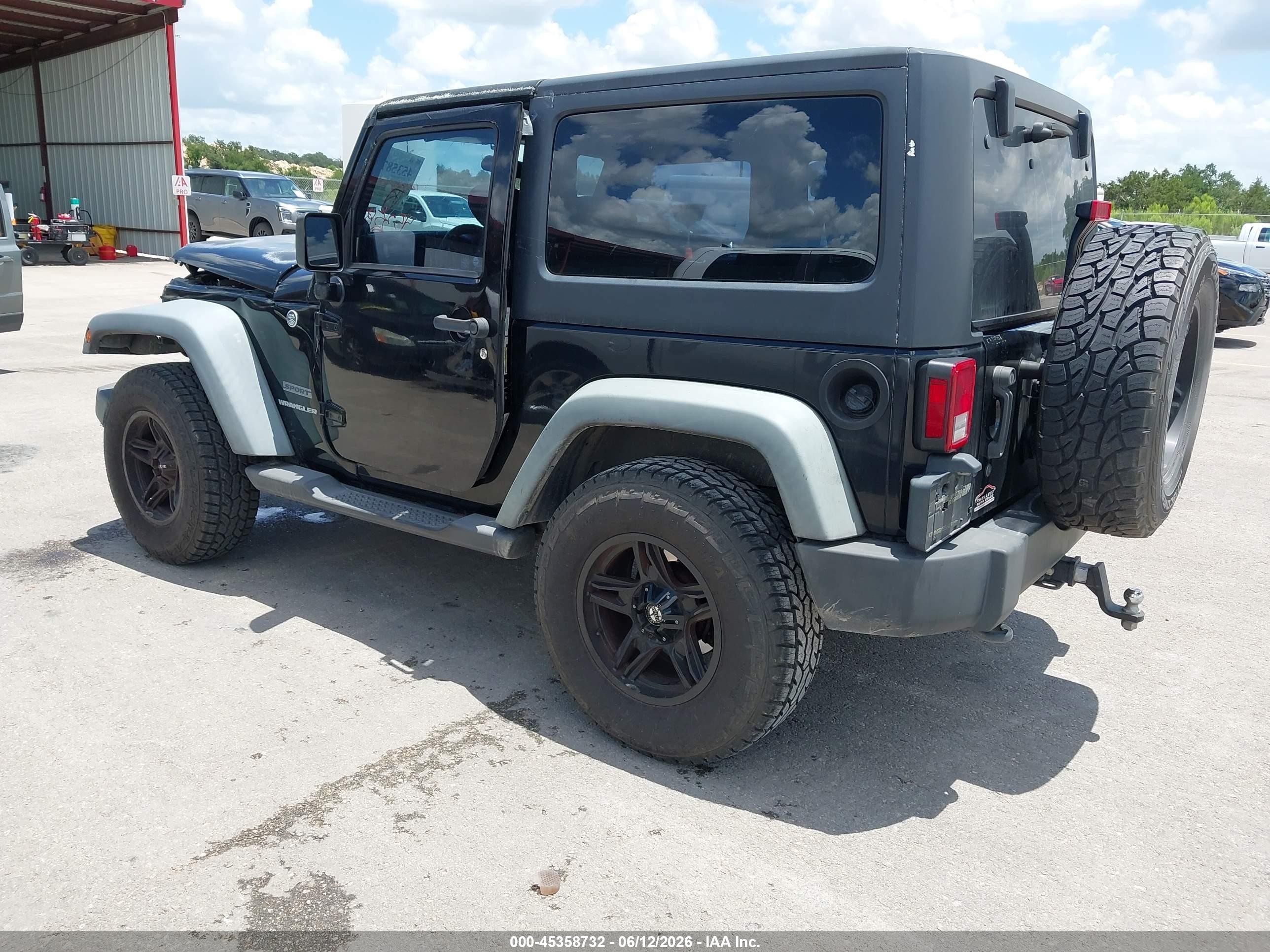 2011 Jeep Wrangler Sport Black vin: 1J4AA2D19BL580604