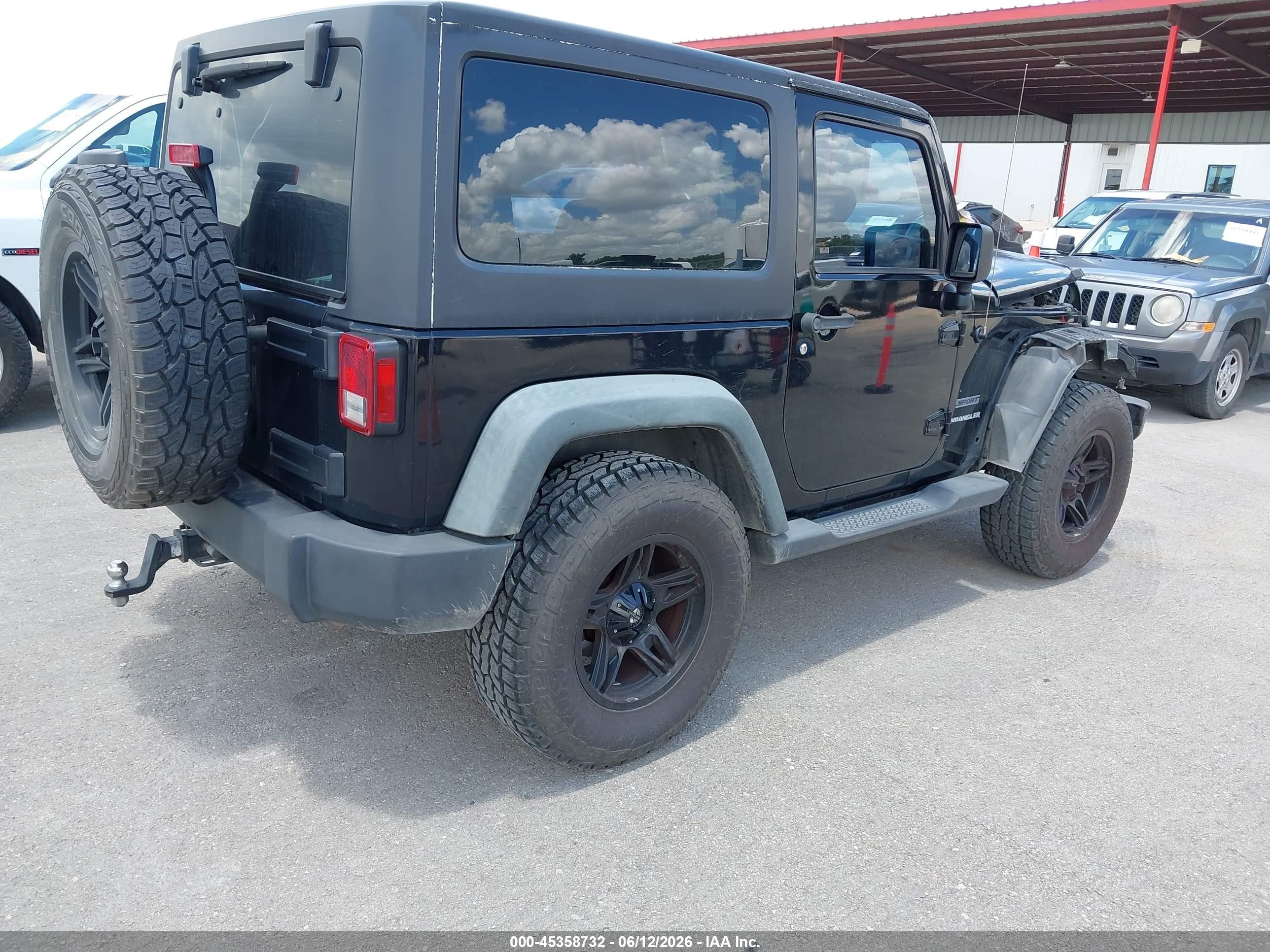2011 Jeep Wrangler Sport Black vin: 1J4AA2D19BL580604