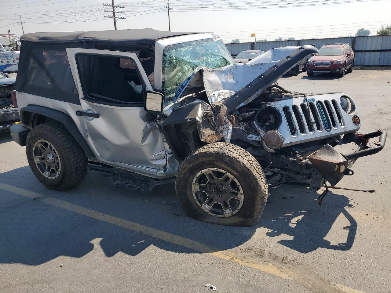 2011 Jeep Wrangler Sport Серебряный vin: 1J4AA2D19BL597564