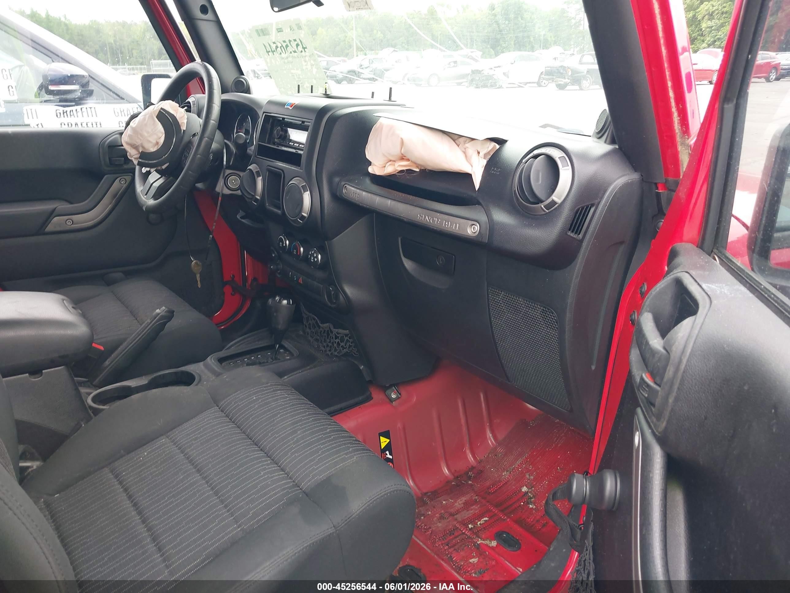 2011 Jeep Wrangler Sport Красный vin: 1J4AA2D19BL636413